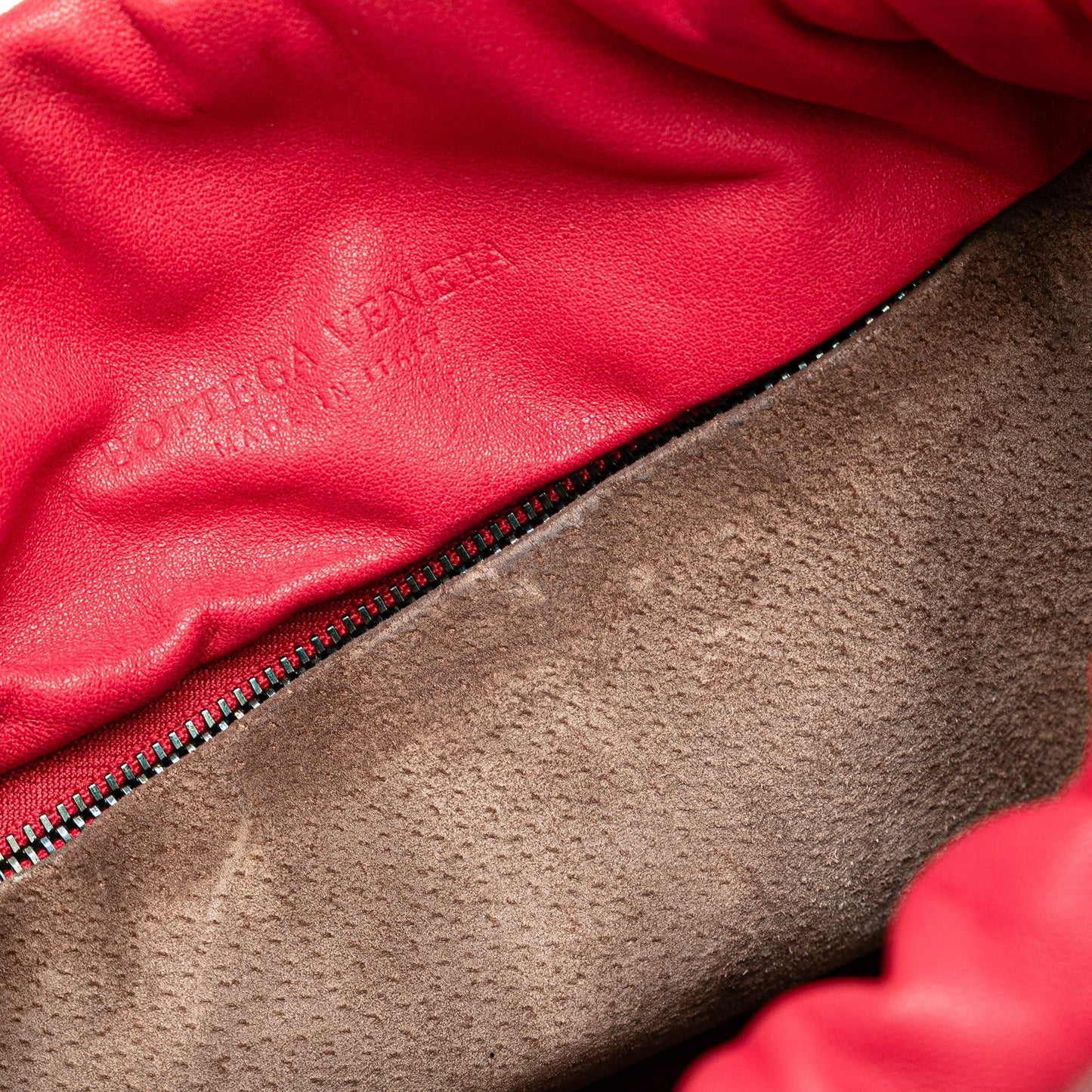 Red Bottega Veneta Nappa Intrecciato Crossbody