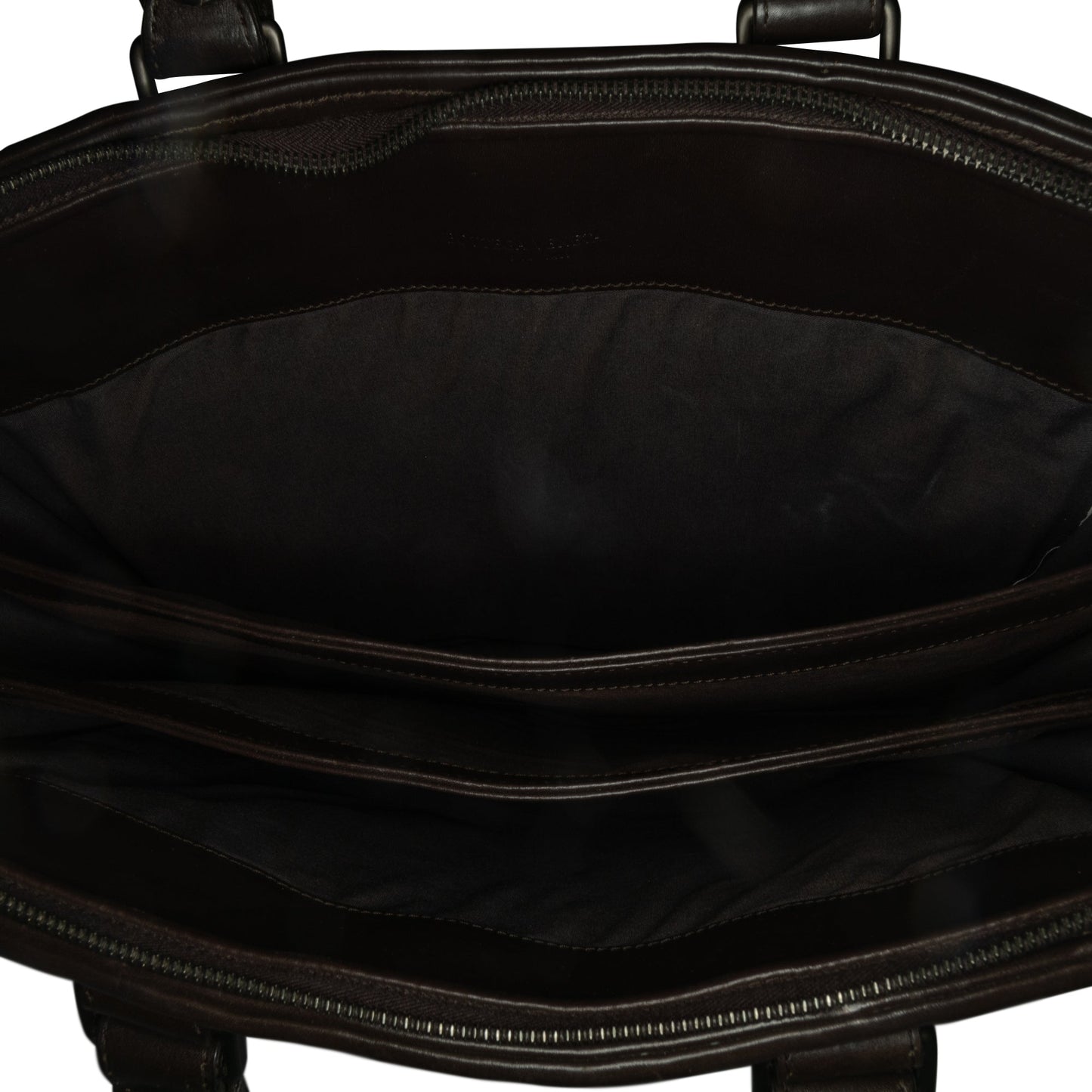 Brown Bottega Veneta Intrecciato Business Bag