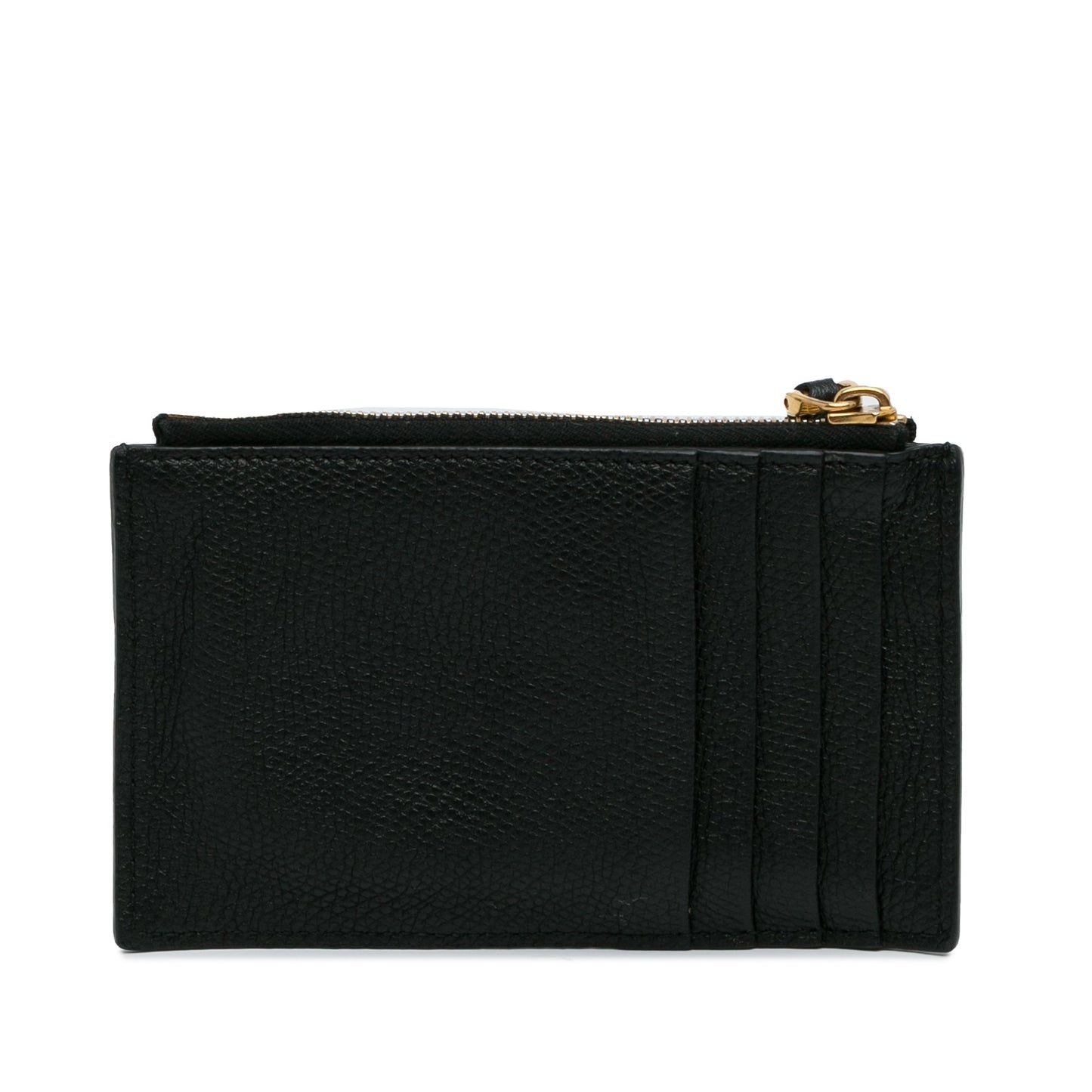 Black Valentino Leather Cardholder Card Holder