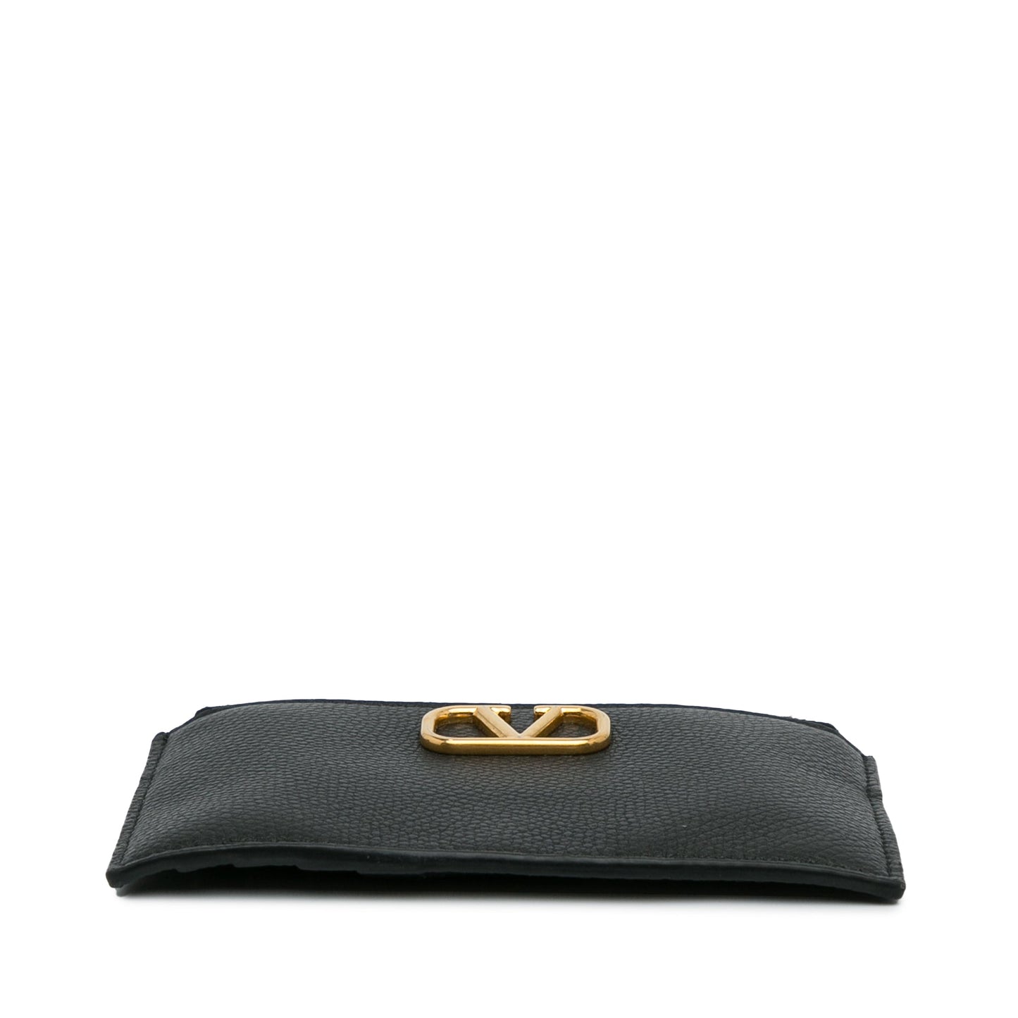 Black Valentino Leather Cardholder Card Holder