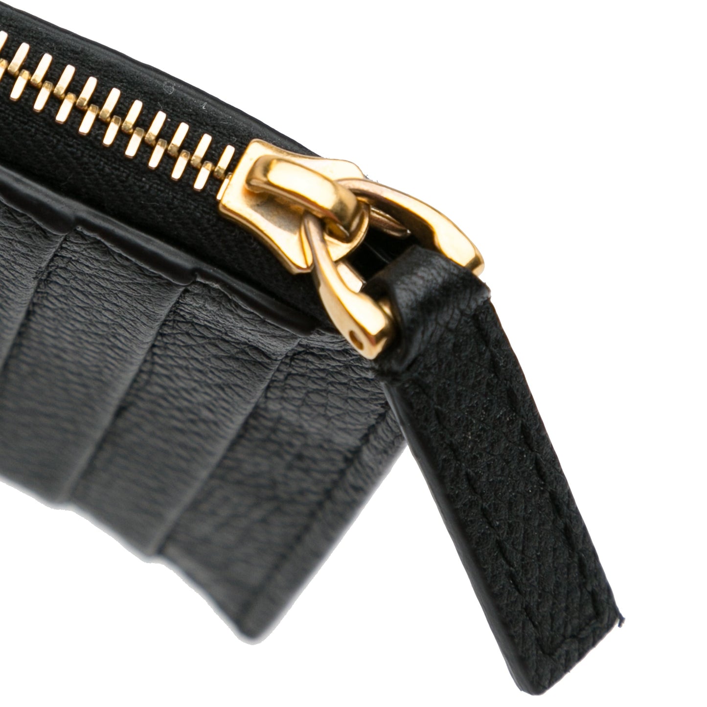 Black Valentino Leather Cardholder Card Holder