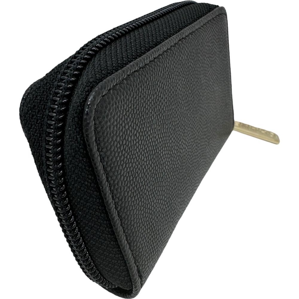 Chanel Caviar Skin Coin Case Black