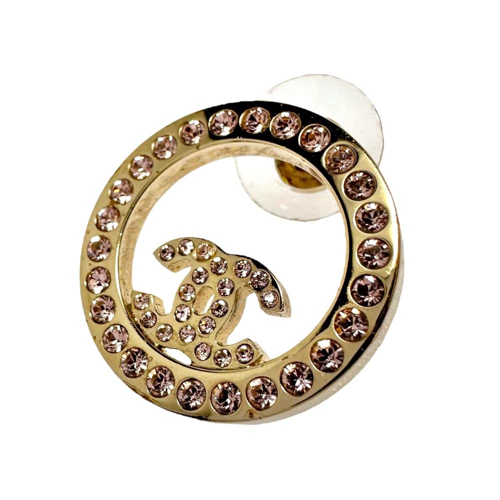 Chanel Coco Mark Rhinestone Earring