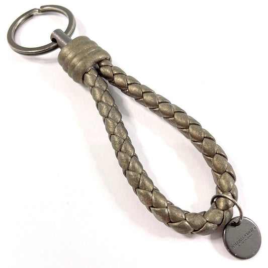 Bottega Veneta Leather Metal Keychain