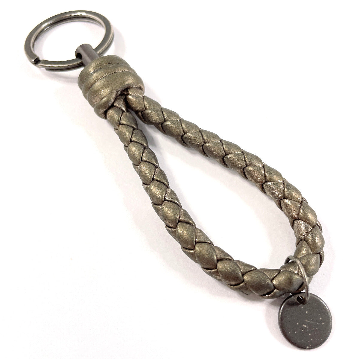 Bottega Veneta Leather Metal Keychain