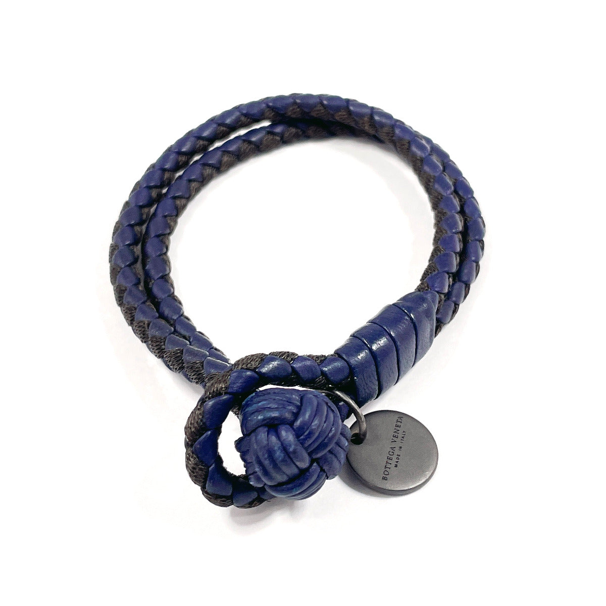 Bottega Veneta Intrecciato Leather Bracelet
