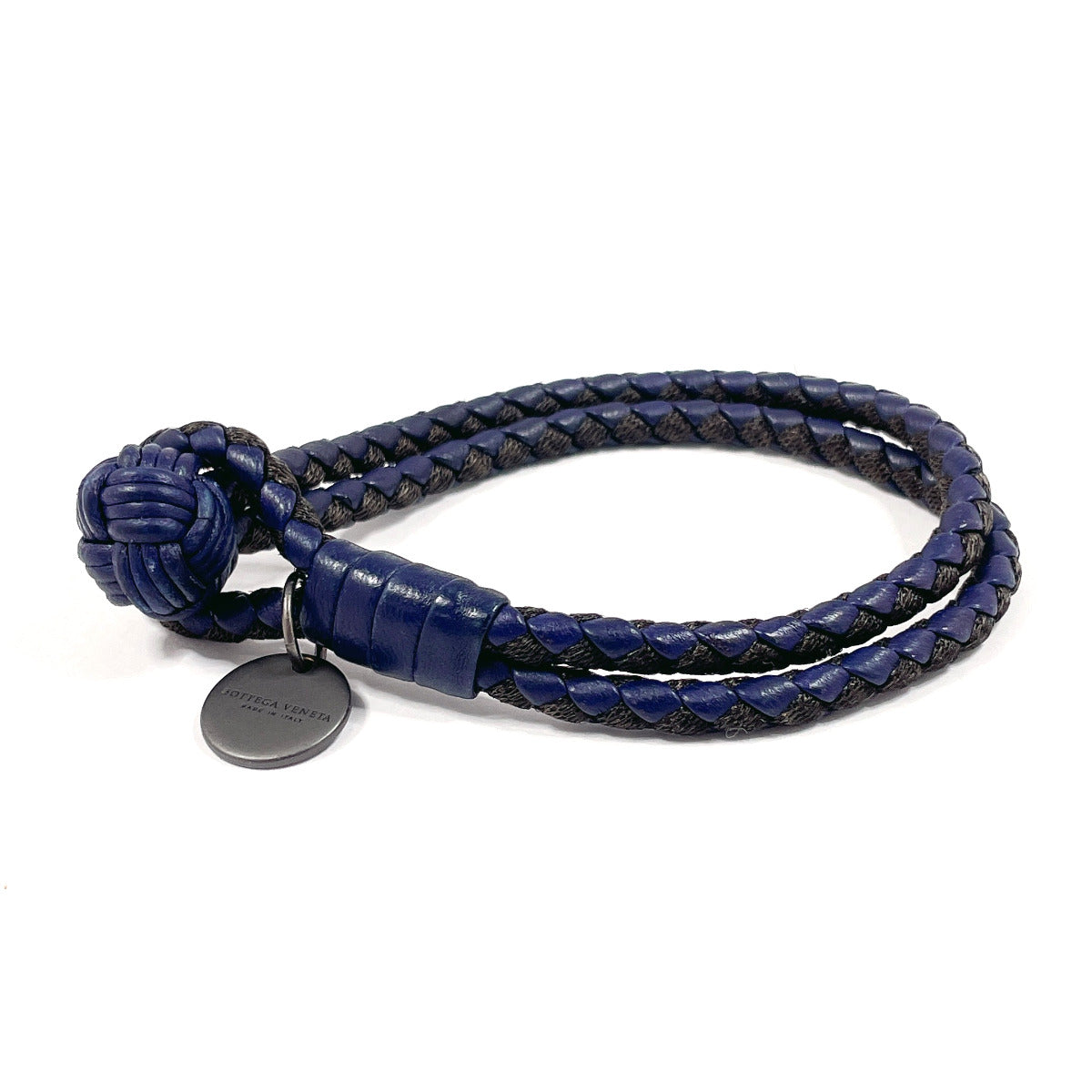 Bottega Veneta Intrecciato Leather Bracelet