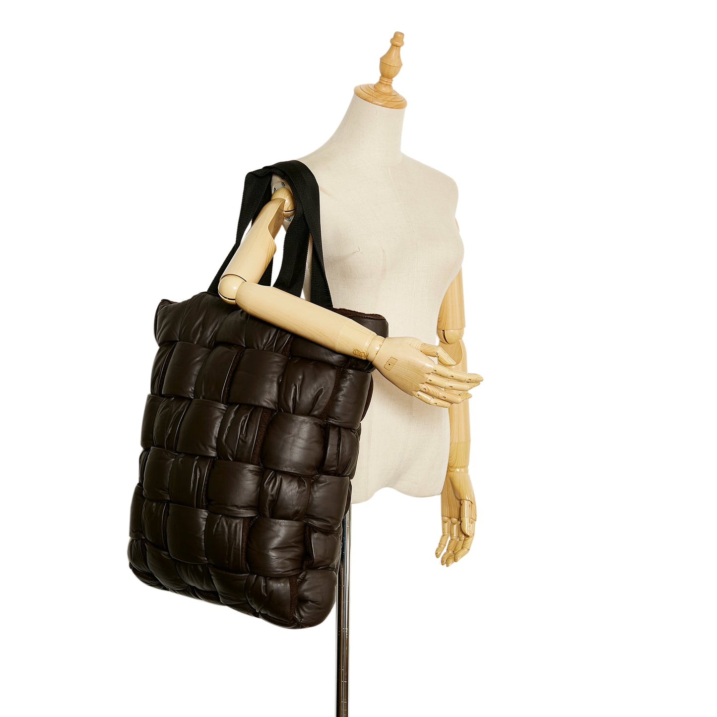 Brown Bottega Veneta Padded Maxi Intrecciato Tote