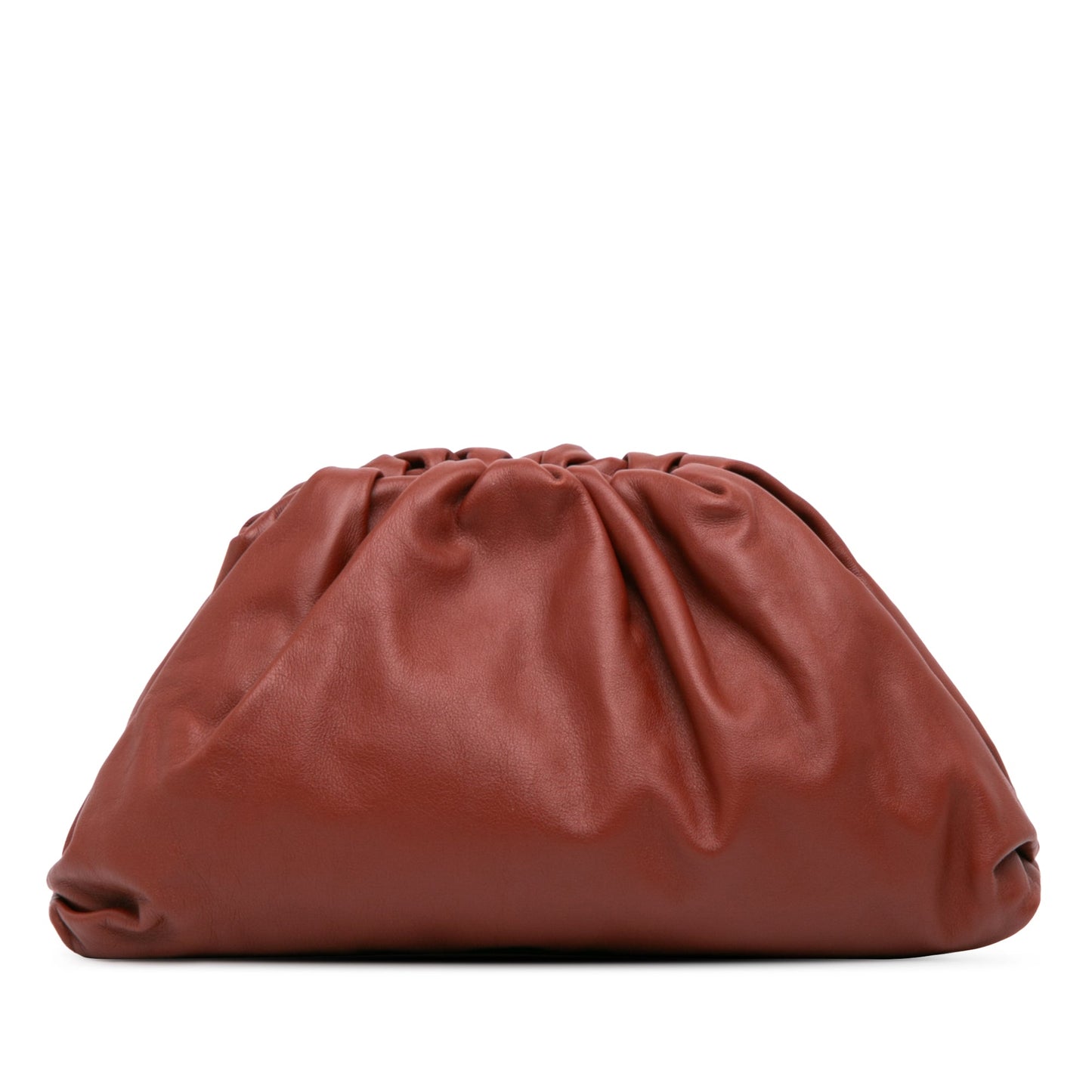 Red Bottega Veneta Lambskin The Pouch Clutch Bag