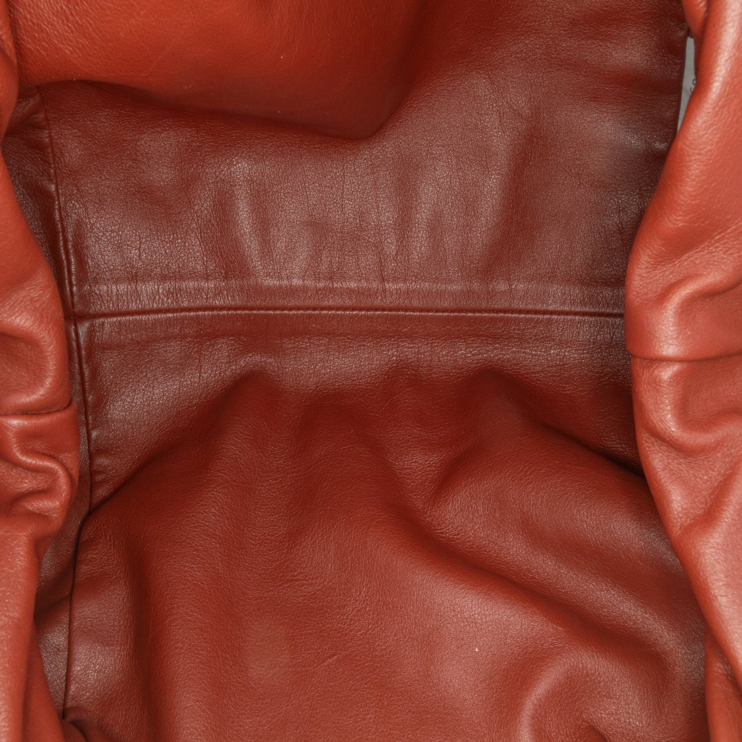 Red Bottega Veneta Lambskin The Pouch Clutch Bag