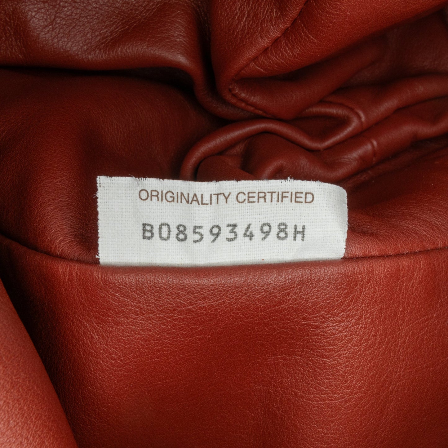 Red Bottega Veneta Lambskin The Pouch Clutch Bag