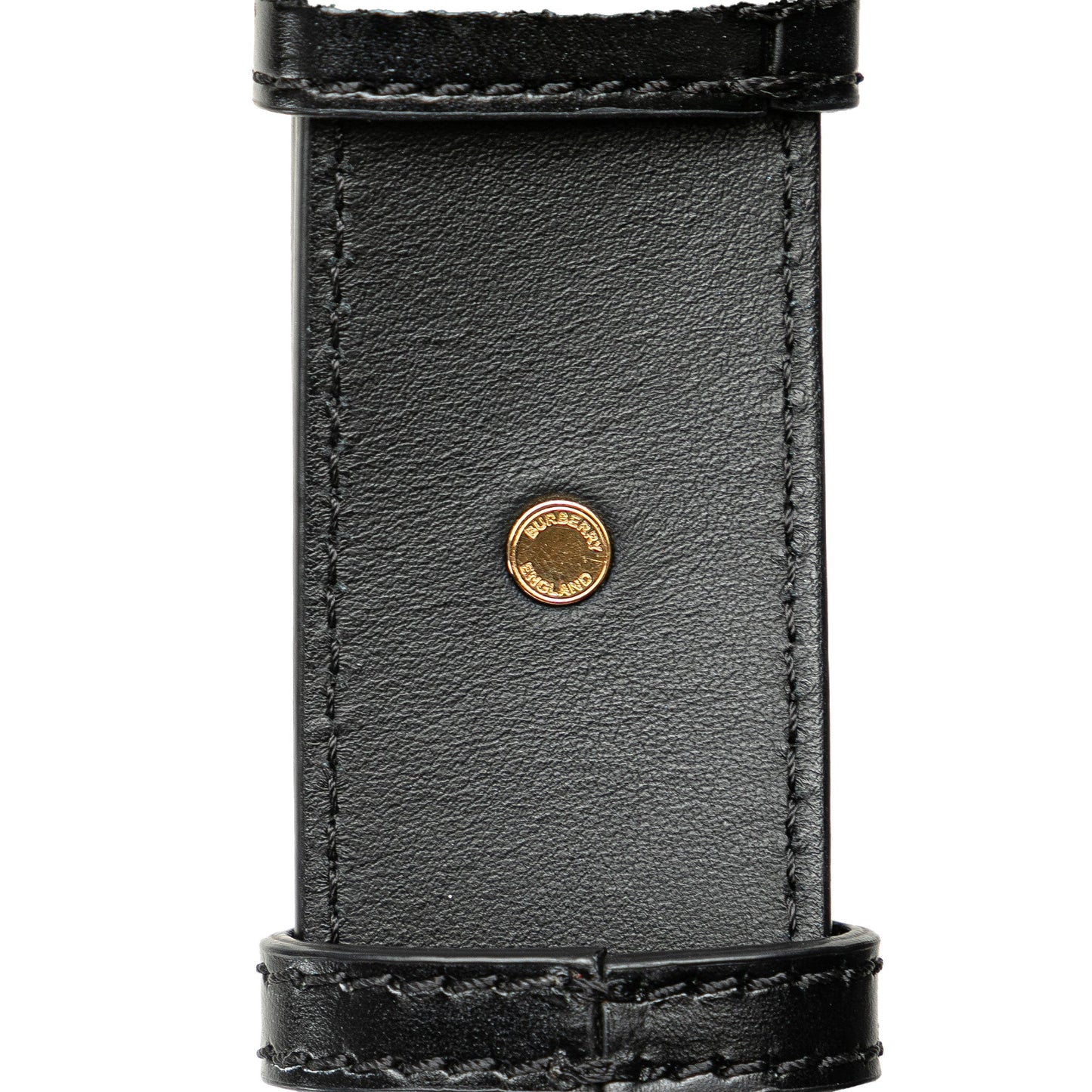 Black Burberry Leather TB Belt Bag