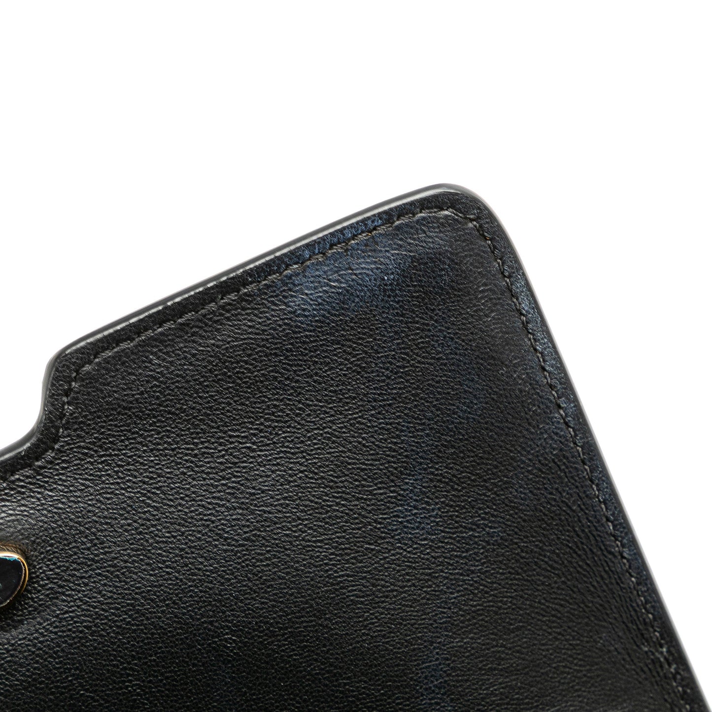 Black Burberry Leather TB Belt Bag