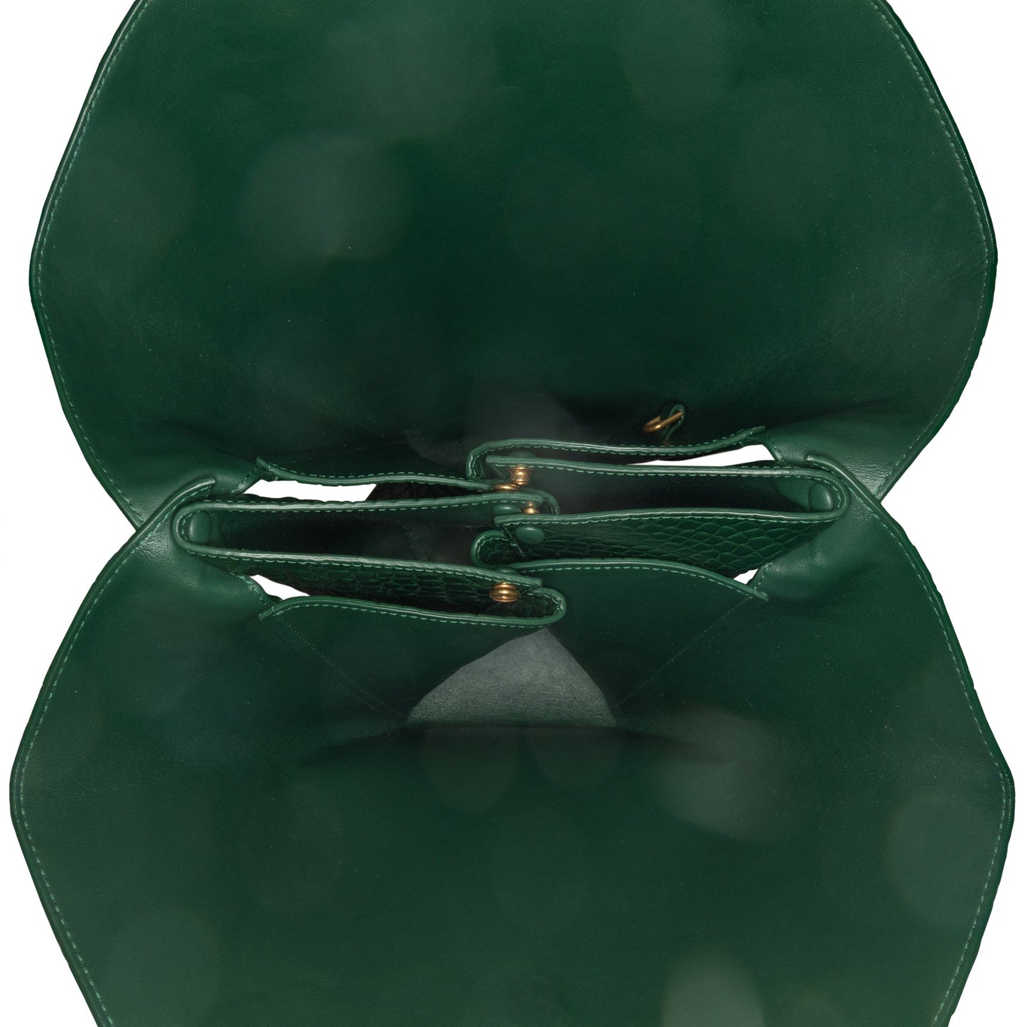 Bottega Veneta Sac Crocodile Embossed Doll Top Handle Bag