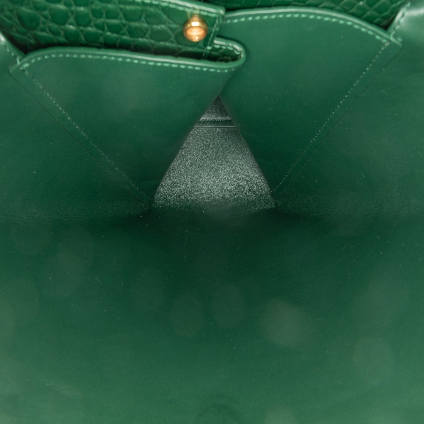 Bottega Veneta Sac Crocodile Embossed Doll Top Handle Bag