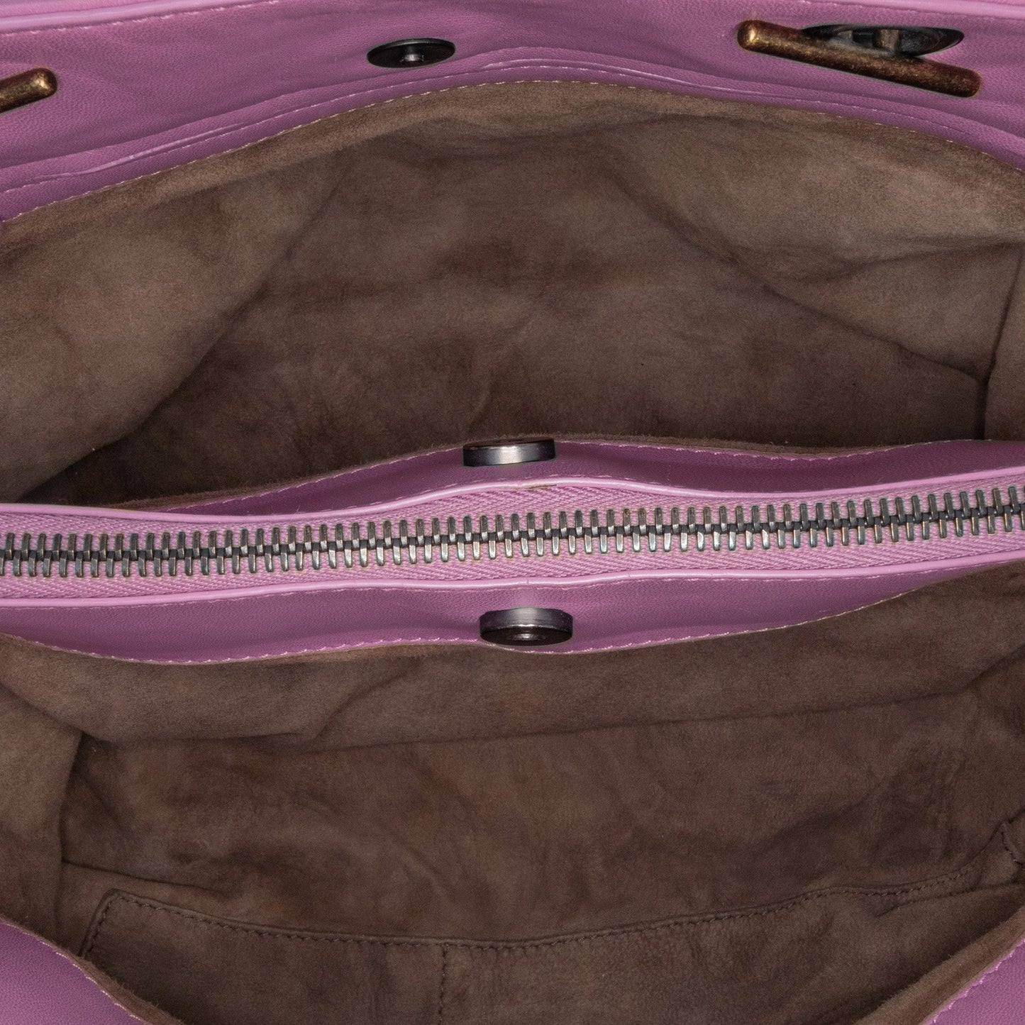 Purple Bottega Veneta Medium Intrecciato Double Chain Tote