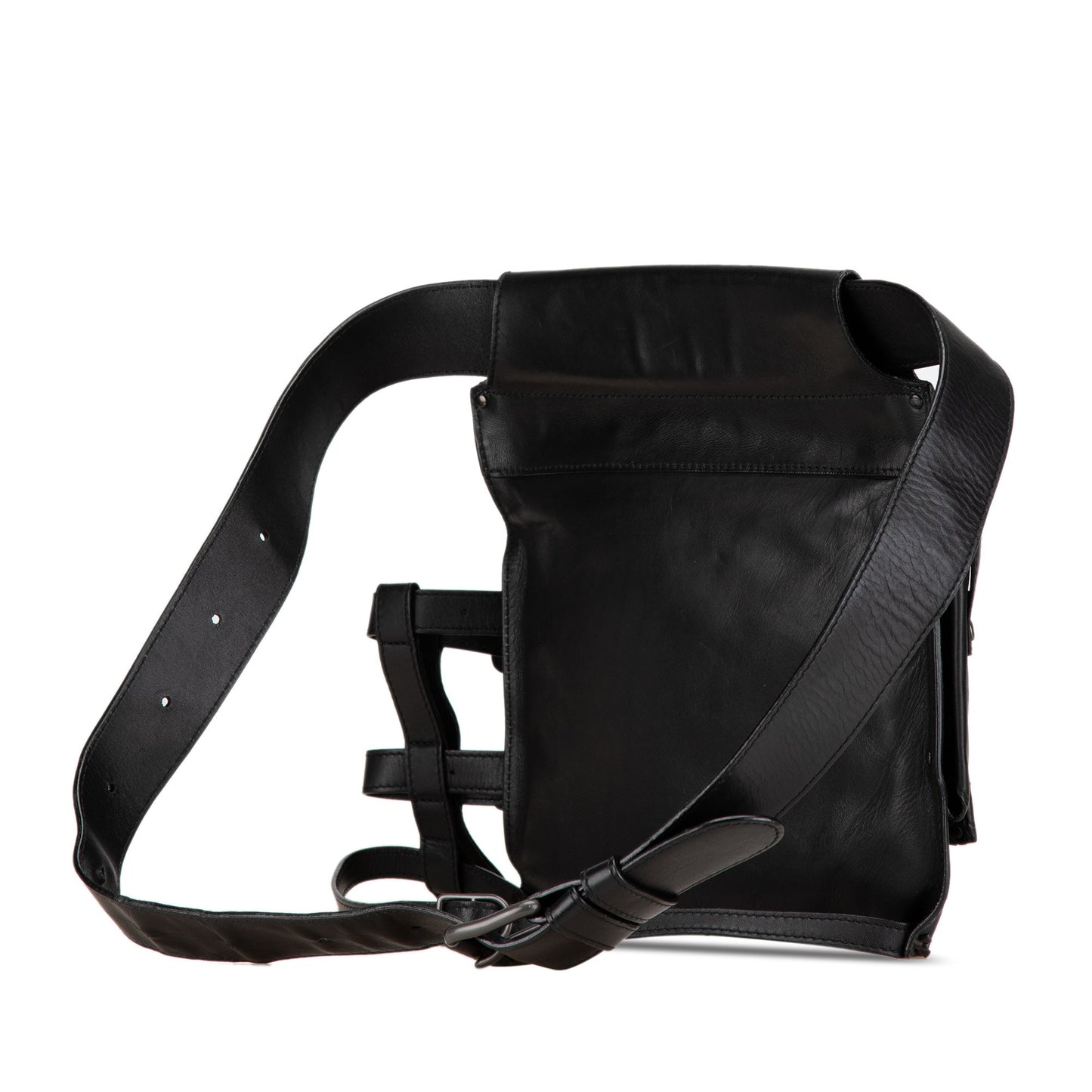 Black Bottega Veneta Nappa Intrecciato Utility Belt Bag