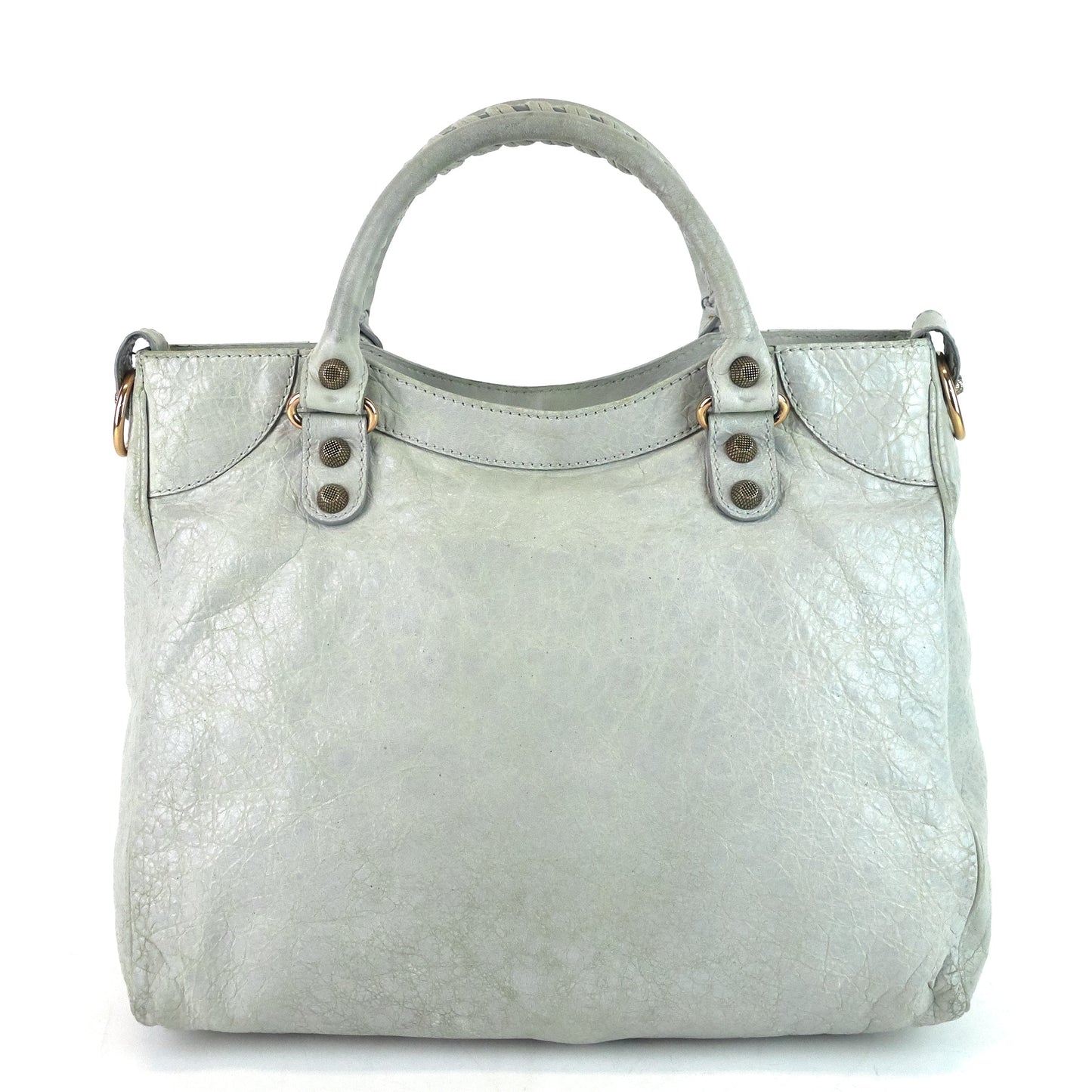 BALENCIAGA Velo Giant Studs Leather Handbag