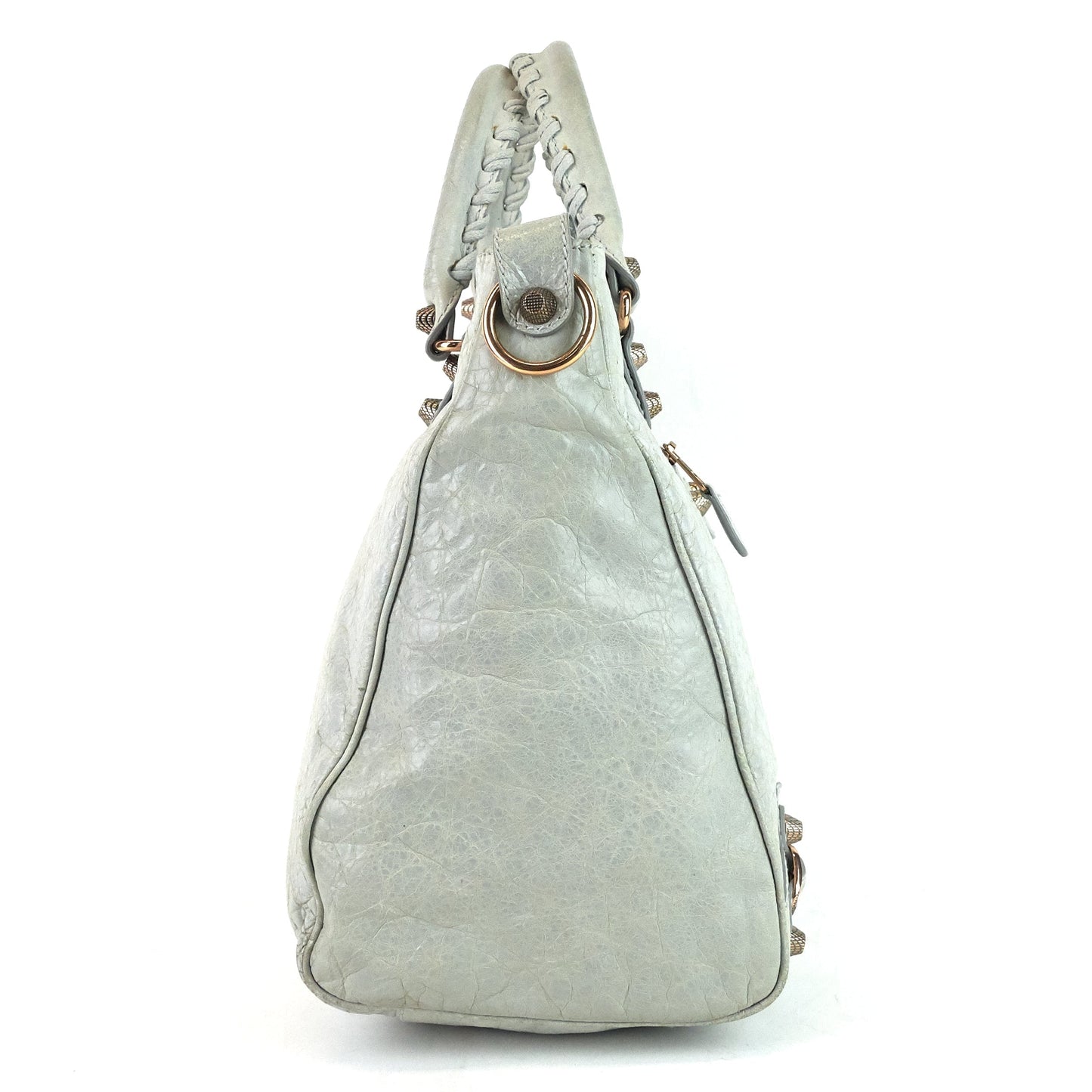 BALENCIAGA Velo Giant Studs Leather Handbag