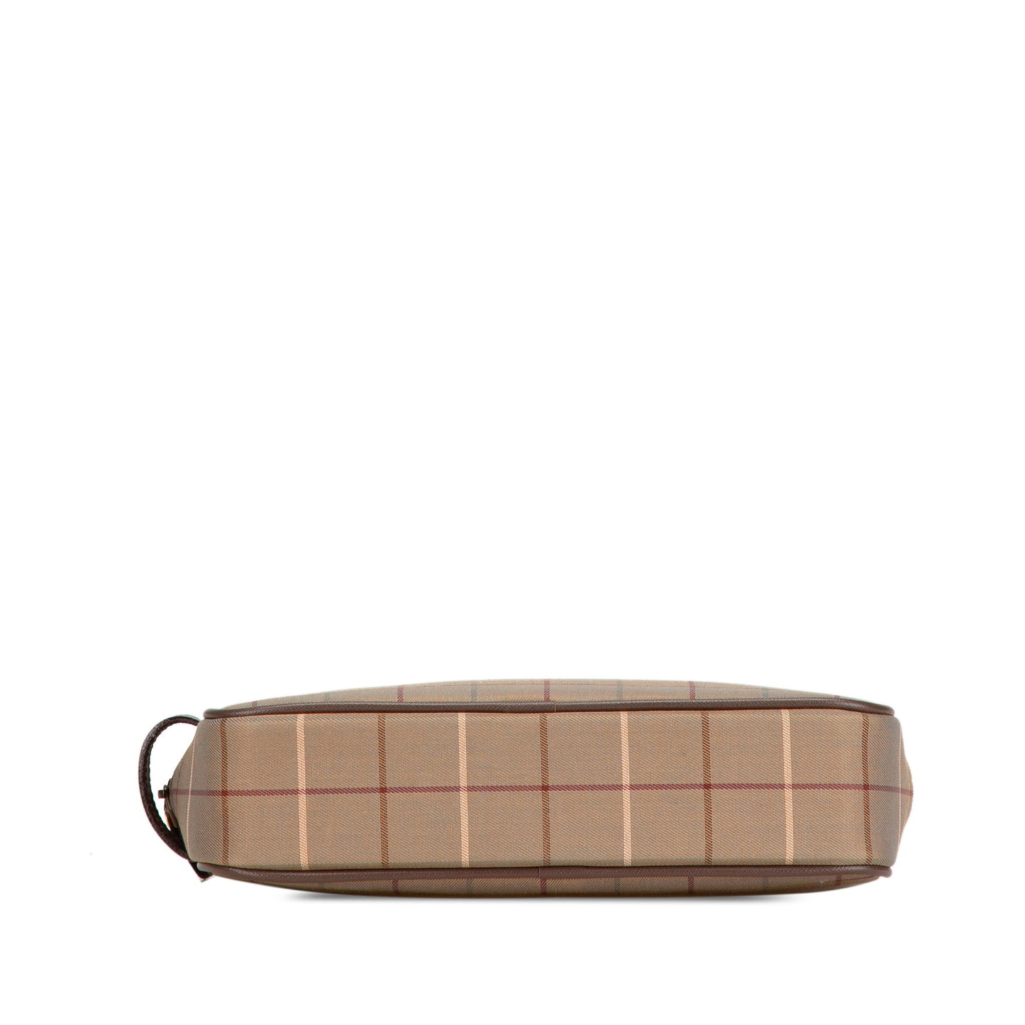Brown Burberry Vintage Check Canvas Clutch