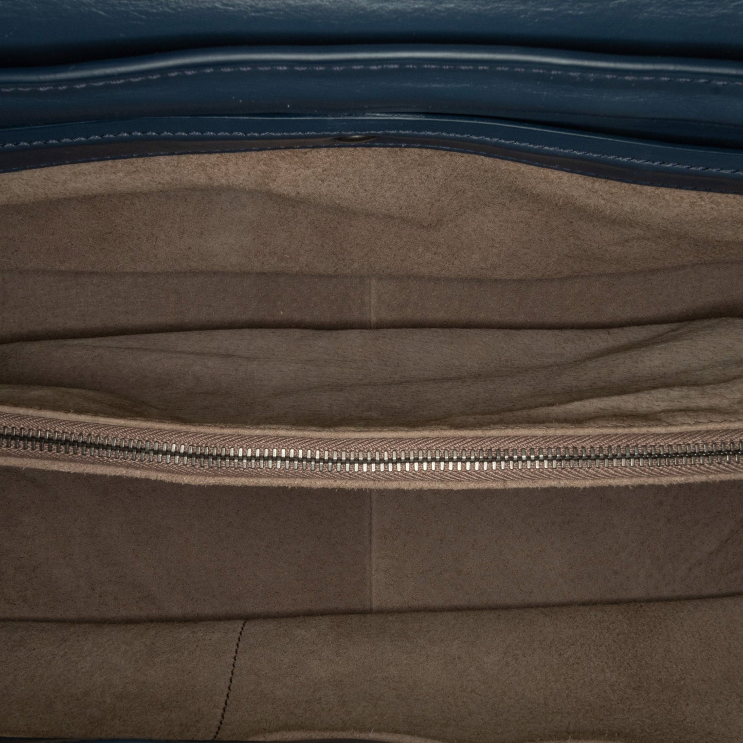 Blue Bottega Veneta Intrecciato Satchel