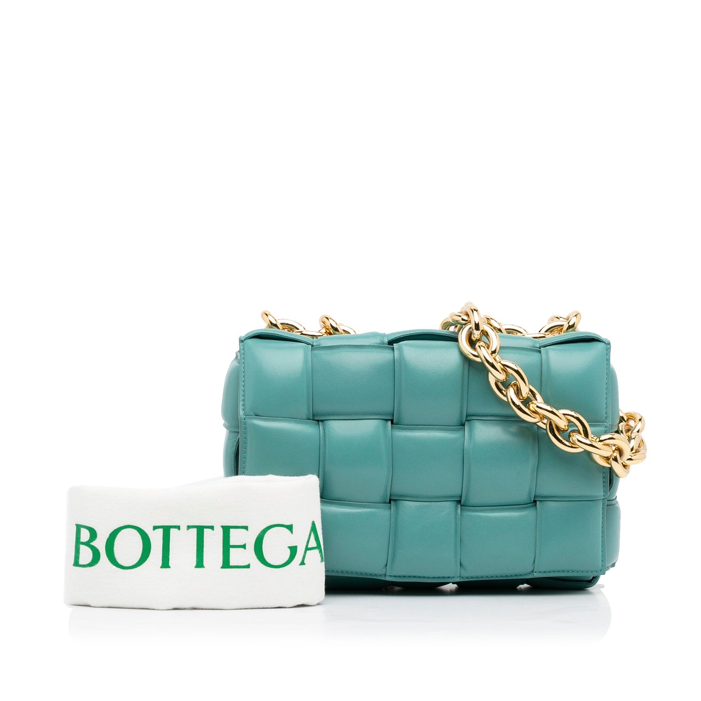 Bottega Veneta Sac Nappa Intrecciato Padded Chain Cassette Satchel
