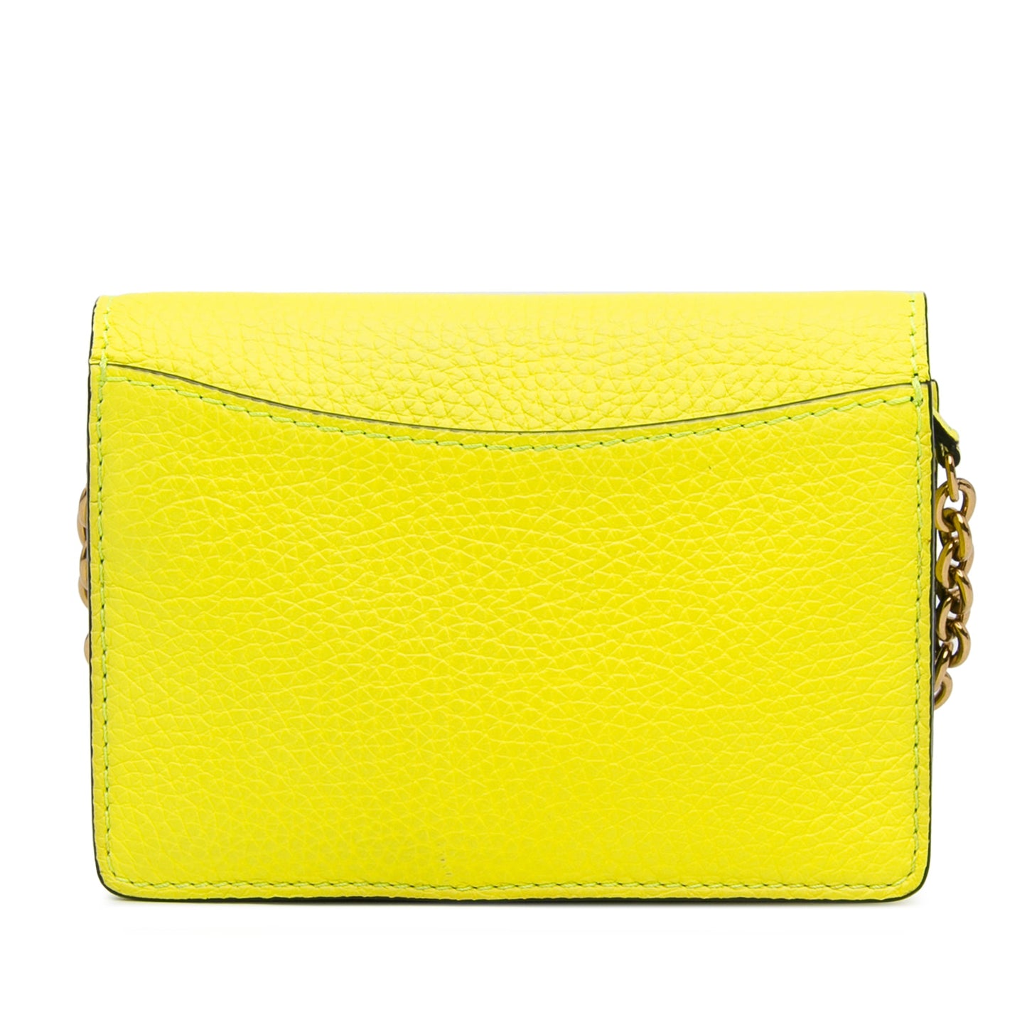 Yellow Burberry Burleigh Wallet On Chain Crossbody Bag