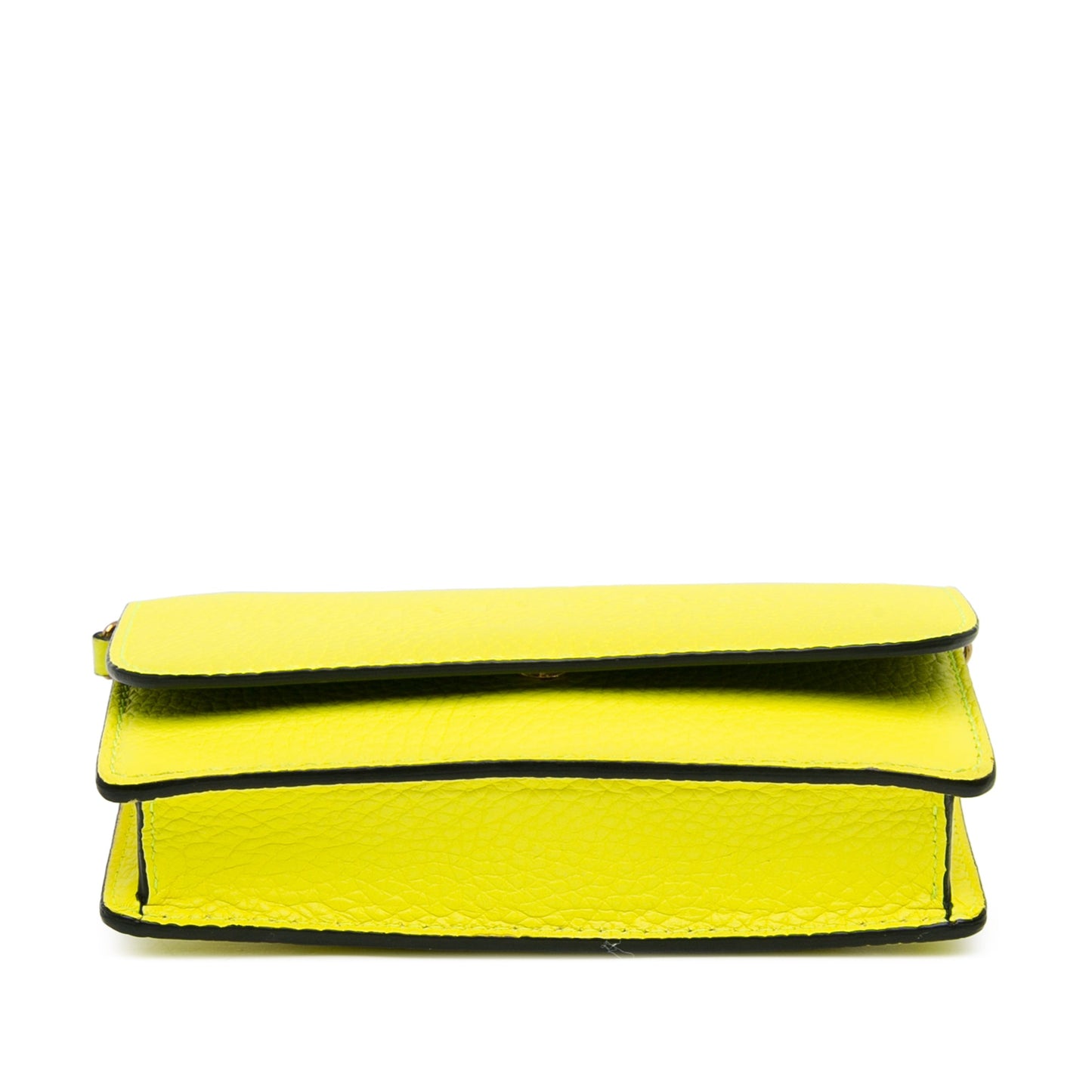 Yellow Burberry Burleigh Wallet On Chain Crossbody Bag