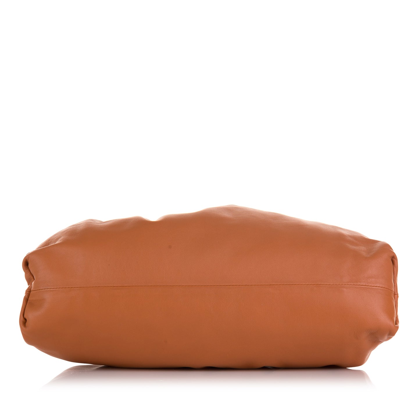 Orange Bottega Veneta Lambskin The Pouch Clutch Bag