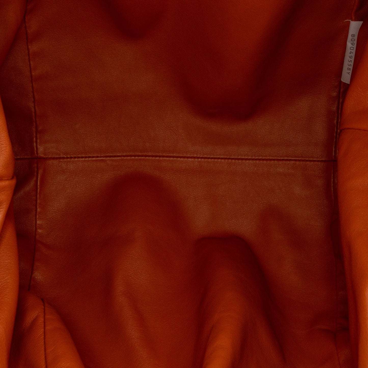 Orange Bottega Veneta Lambskin The Pouch Clutch Bag