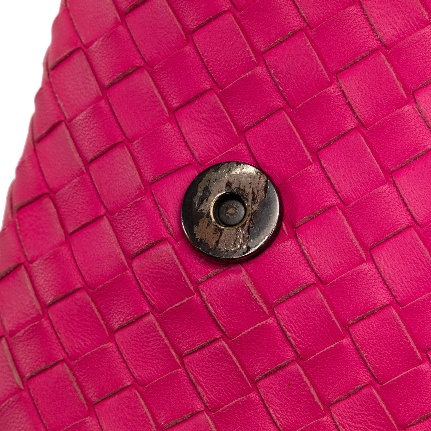Pink Bottega Veneta Large Intrecciato Olimpia Shoulder Bag