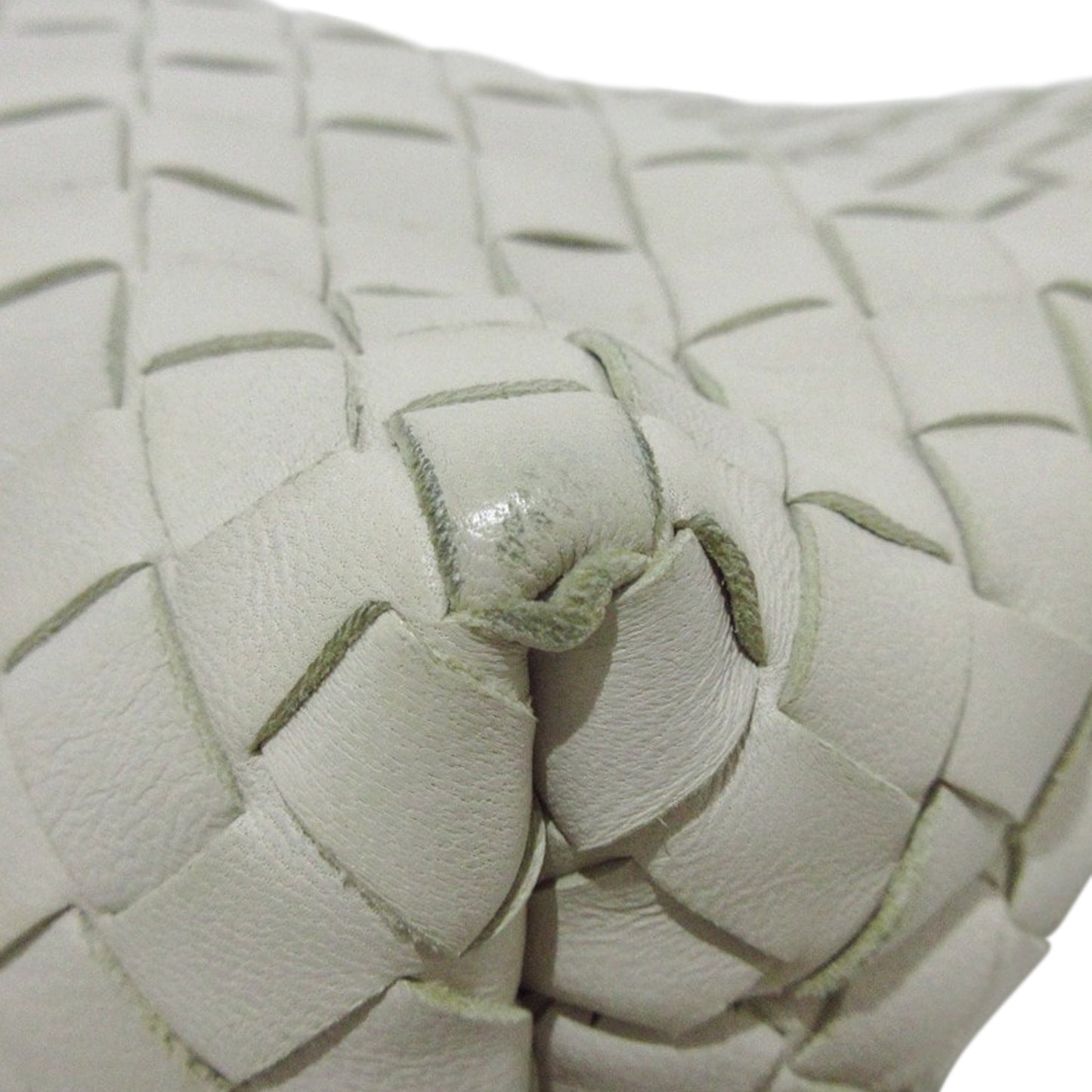 White Bottega Veneta Intrecciato Flap Crossbody Bag