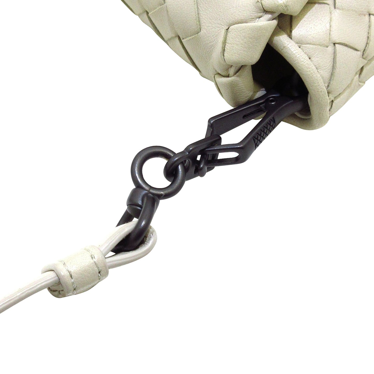 White Bottega Veneta Intrecciato Flap Crossbody Bag