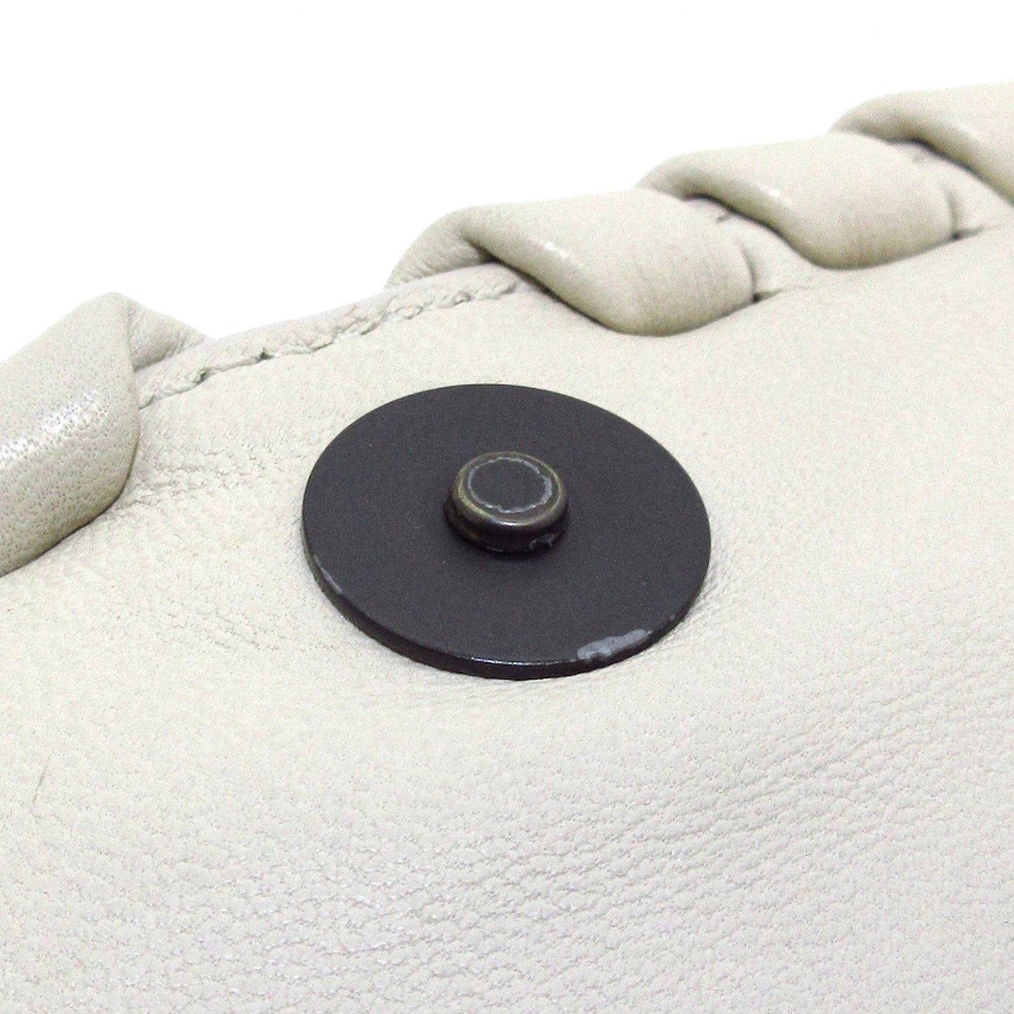 White Bottega Veneta Intrecciato Flap Crossbody Bag