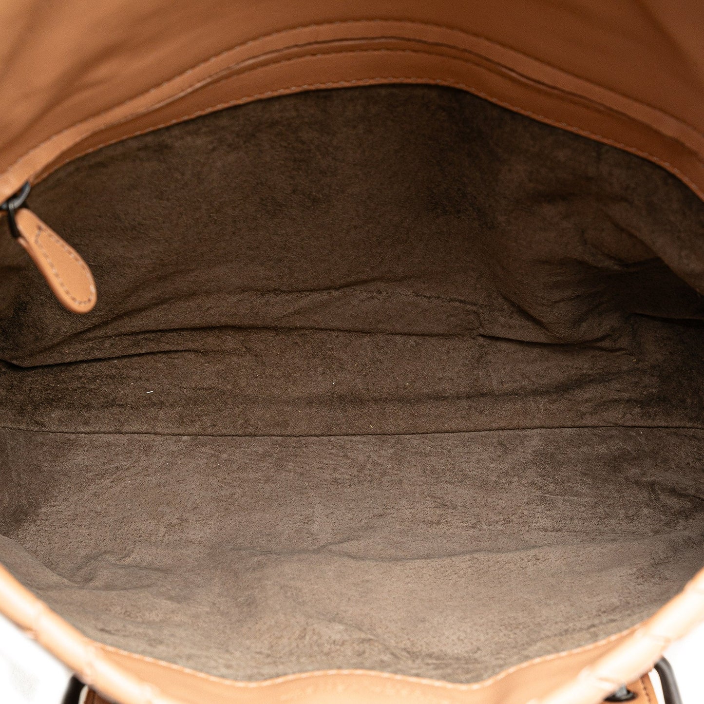 Tan Bottega Veneta Intrecciato Flap Satchel