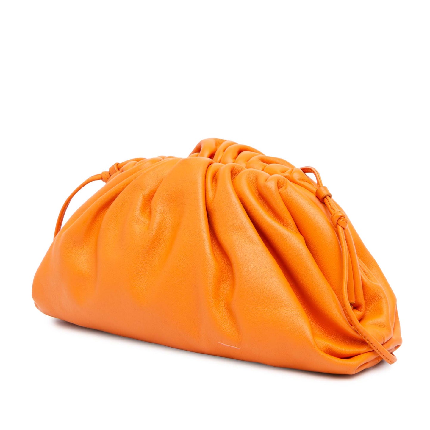 Orange Bottega Veneta Lambskin The Mini Pouch Crossbody Bag