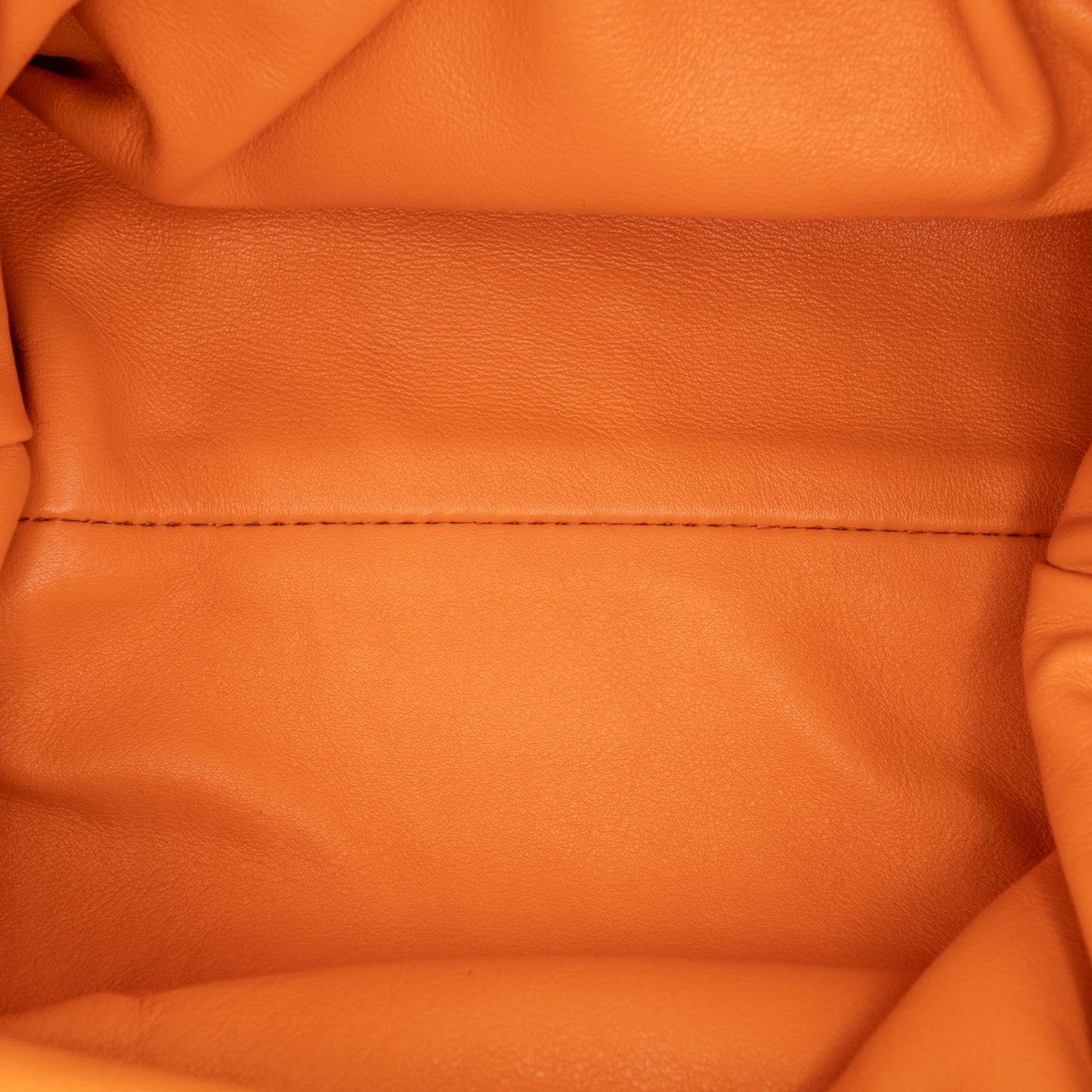 Orange Bottega Veneta Lambskin The Mini Pouch Crossbody Bag