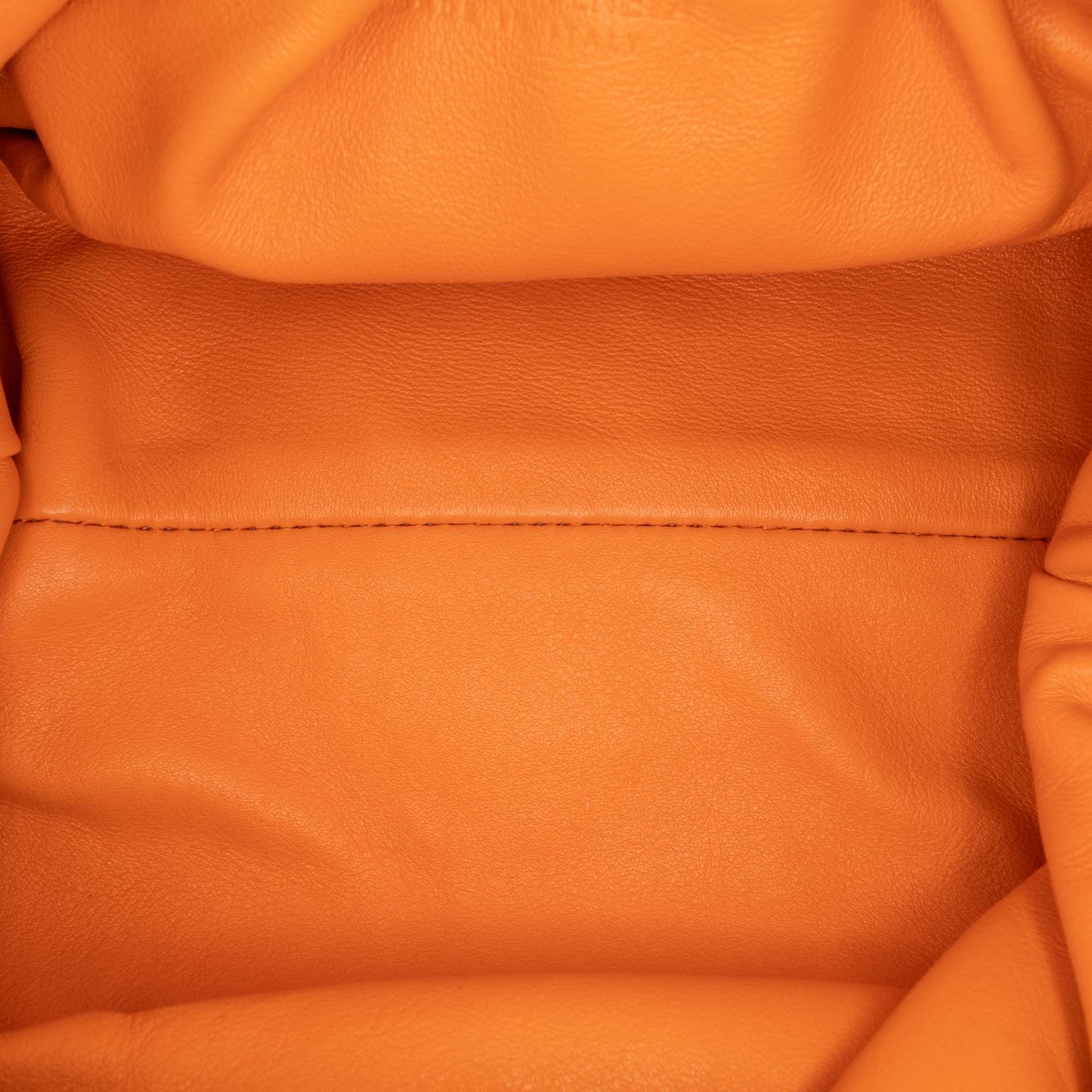 Orange Bottega Veneta Lambskin The Mini Pouch Crossbody Bag