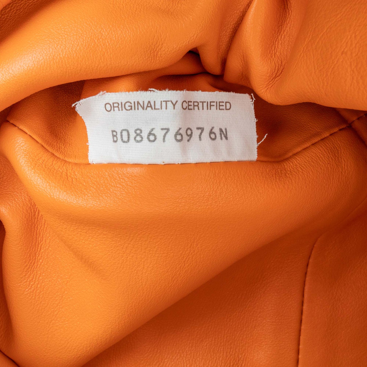 Orange Bottega Veneta Lambskin The Mini Pouch Crossbody Bag