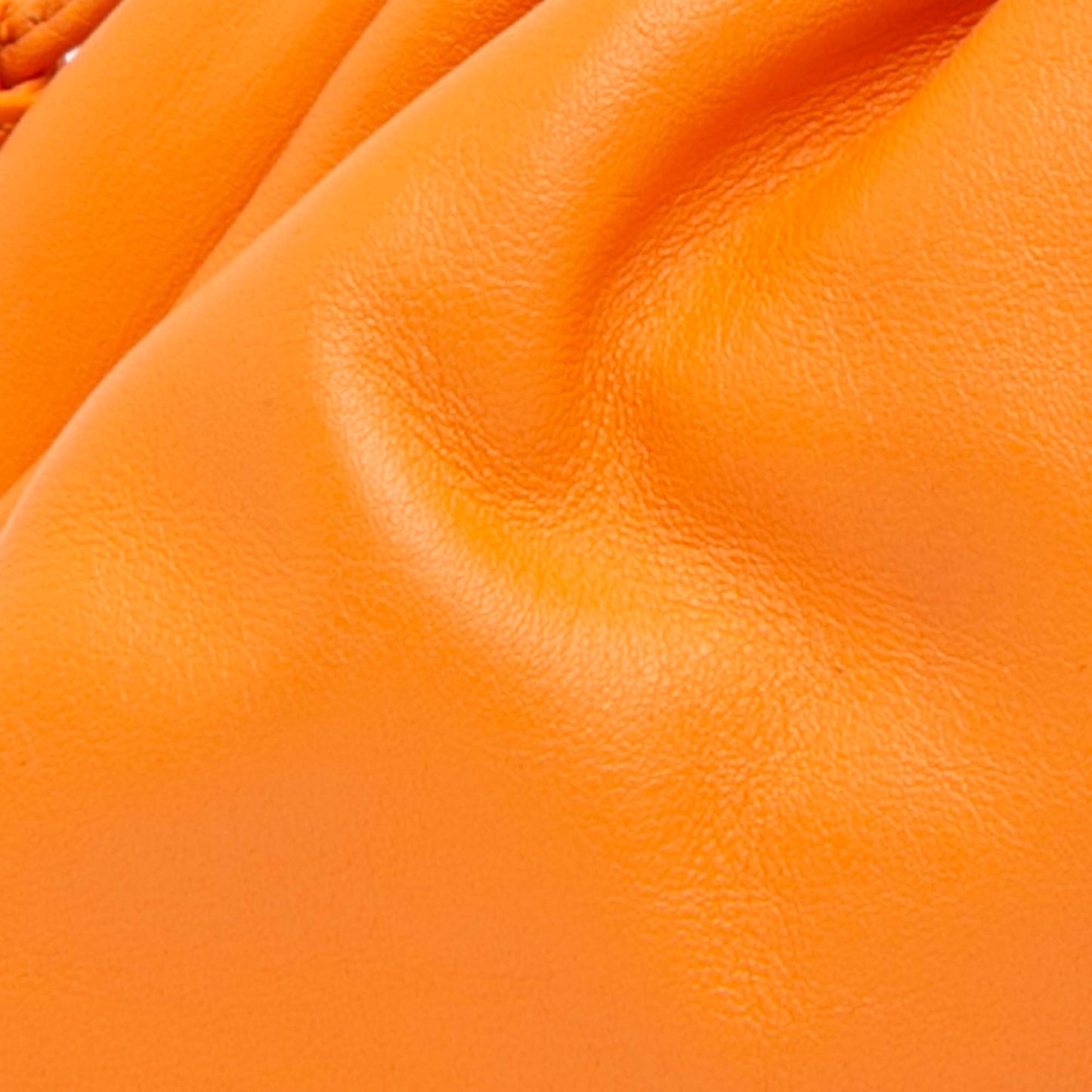 Orange Bottega Veneta Lambskin The Mini Pouch Crossbody Bag