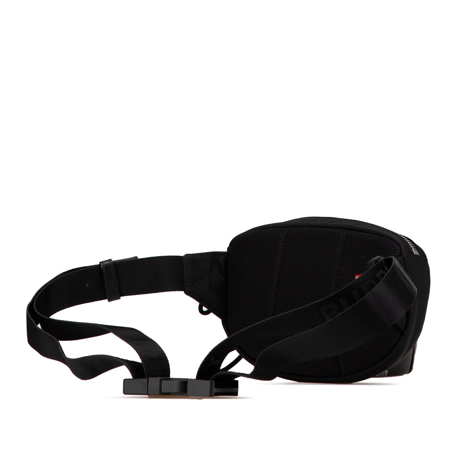 Black Burberry Nylon Logo Cannon Belt Bag