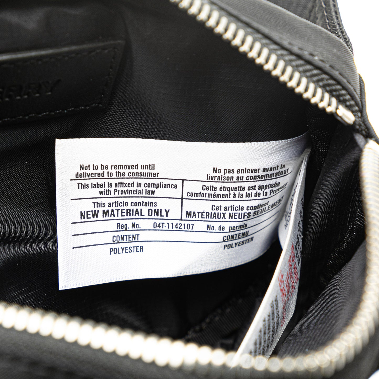 Black Burberry Nylon Logo Cannon Belt Bag