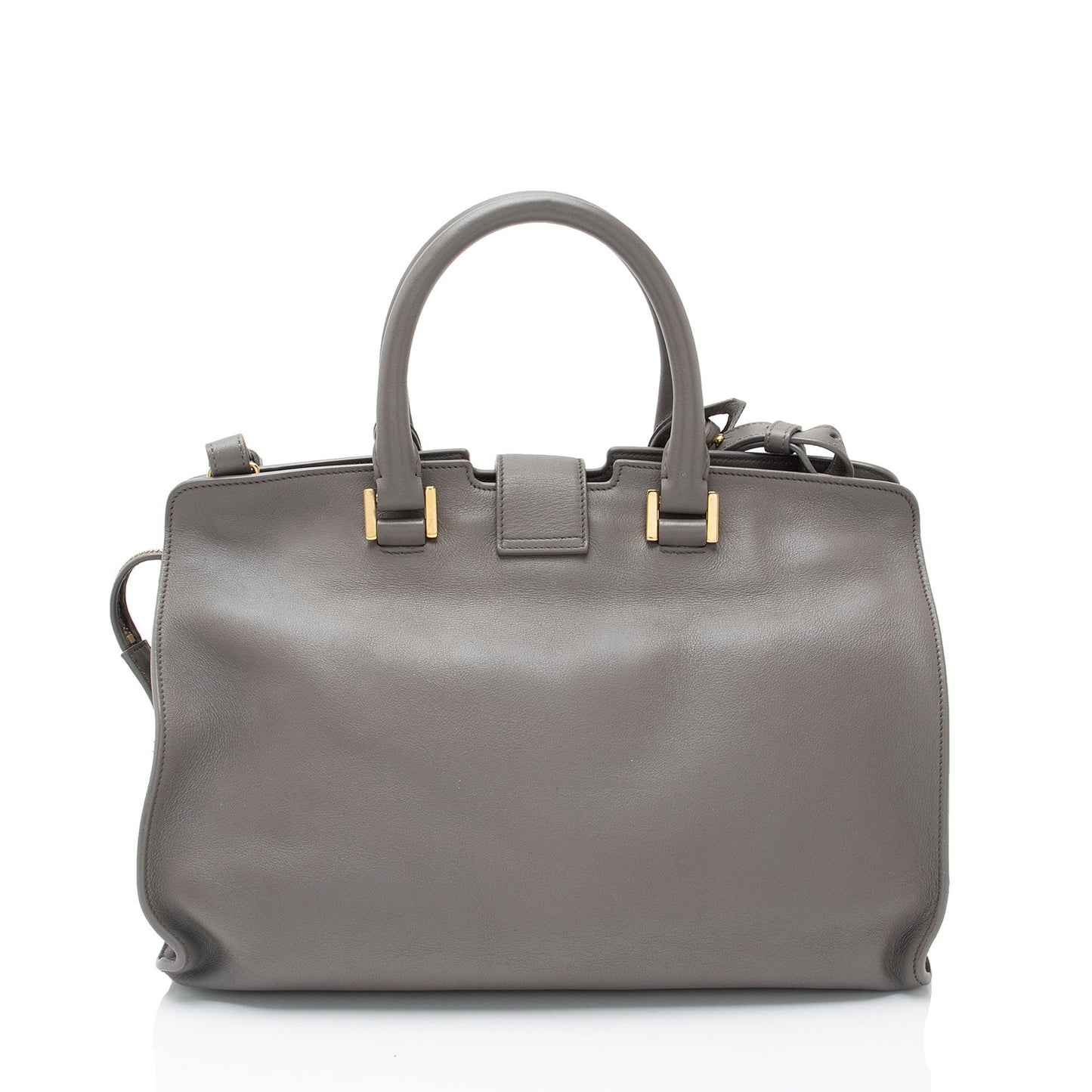 Saint Laurent Calfskin Monogram Cabas Downtown Small Satchel