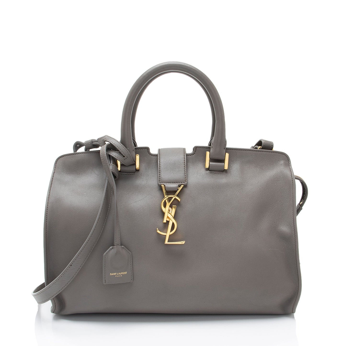 Saint Laurent Calfskin Monogram Cabas Downtown Small Satchel