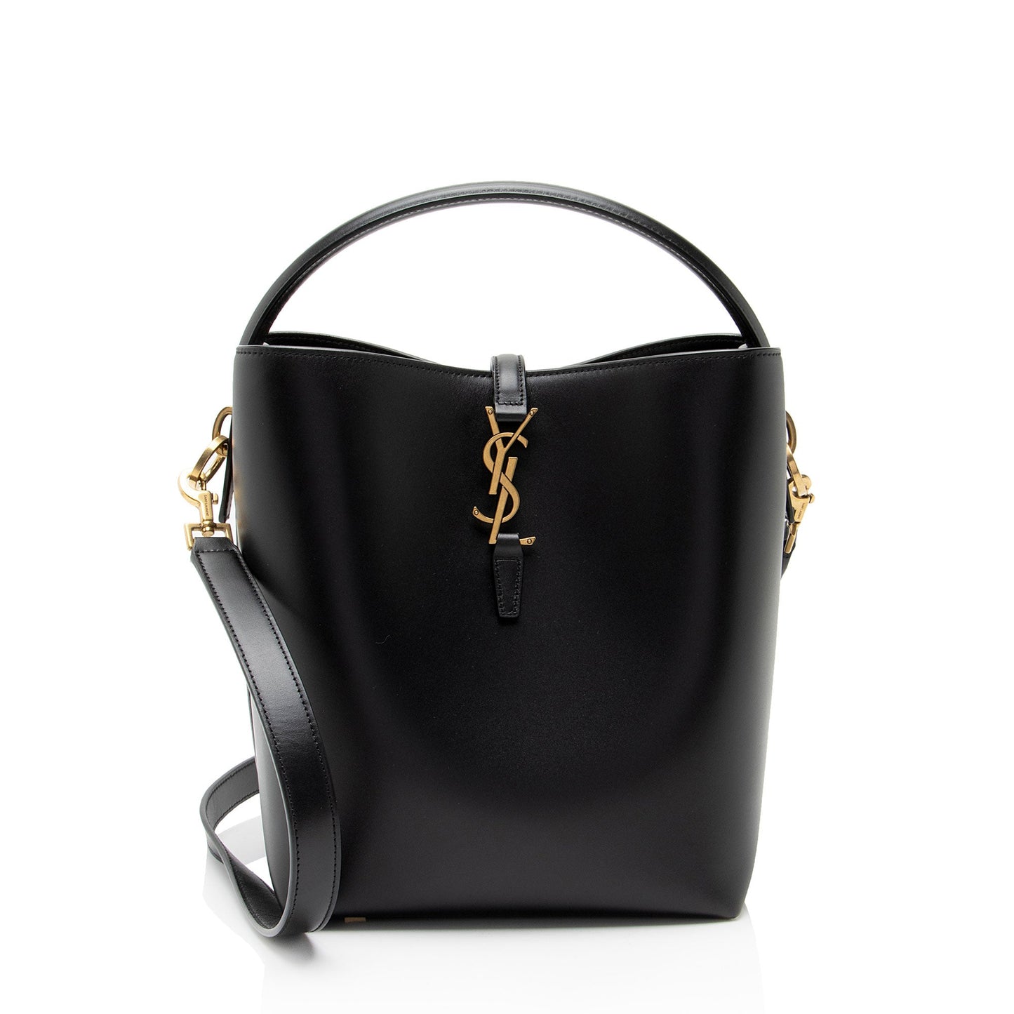 Saint Laurent Calfskin Monogram Le 37 Bucket Bag