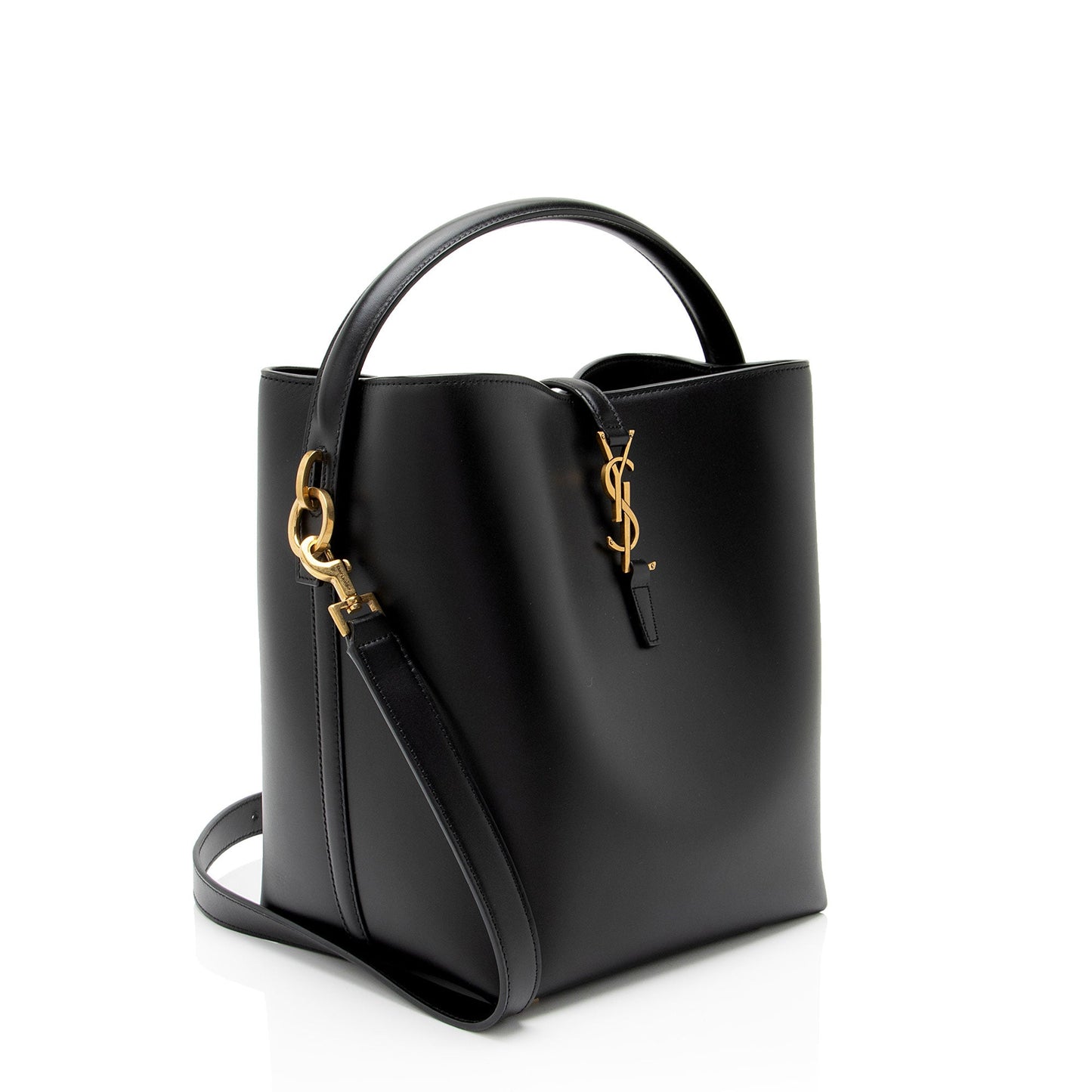 Saint Laurent Calfskin Monogram Le 37 Bucket Bag
