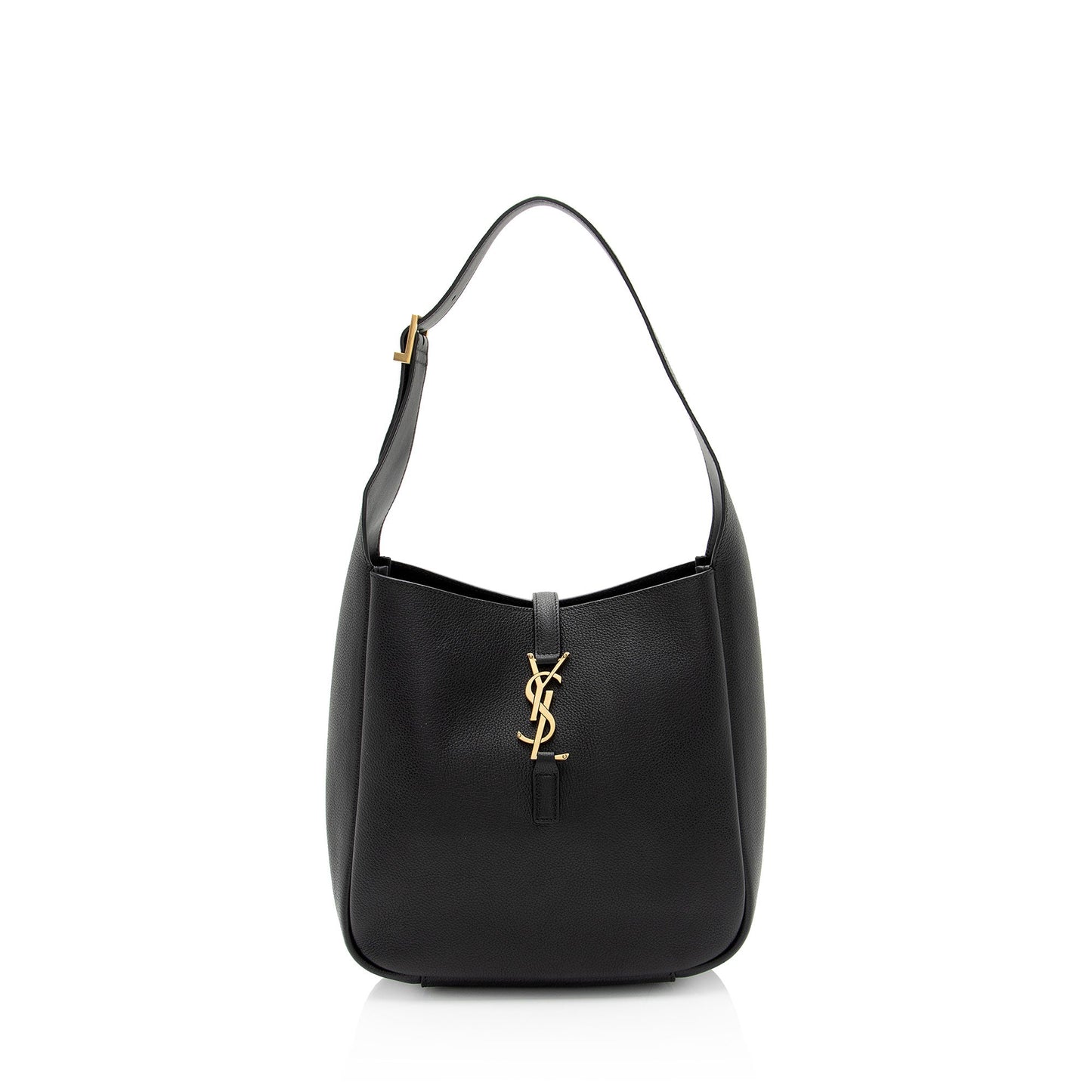 Saint Laurent Calfskin Monogram Le 5 A 7 Small Hobo (SHF-Lnt1SQ)