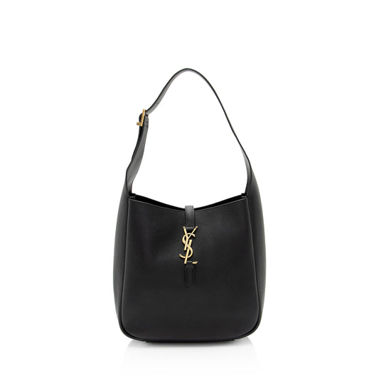 Saint Laurent Calfskin Monogram Le 5 A 7 Small Hobo (SHF-Lnt1SQ)