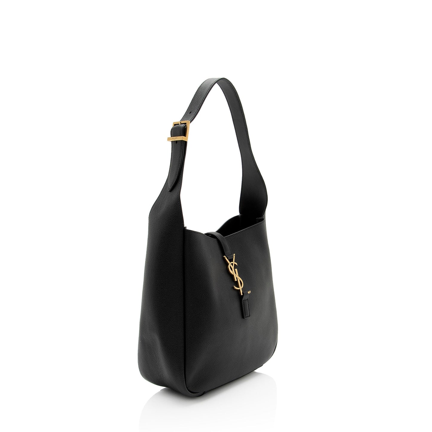 Saint Laurent Calfskin Monogram Le 5 A 7 Small Hobo (SHF-Lnt1SQ)