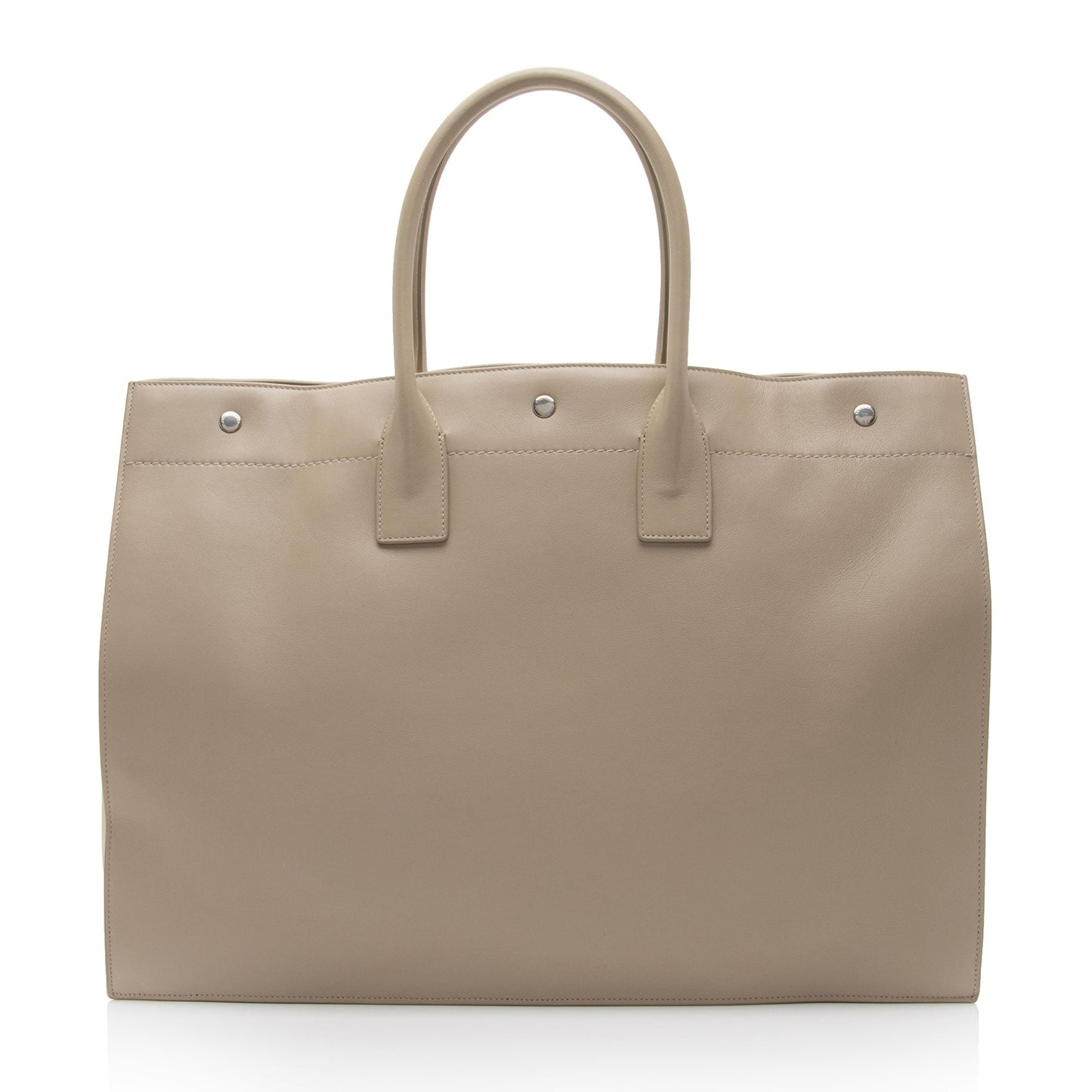 Saint Laurent Calfskin Rive Gauche Large Tote (SHF-Dugo0W)
